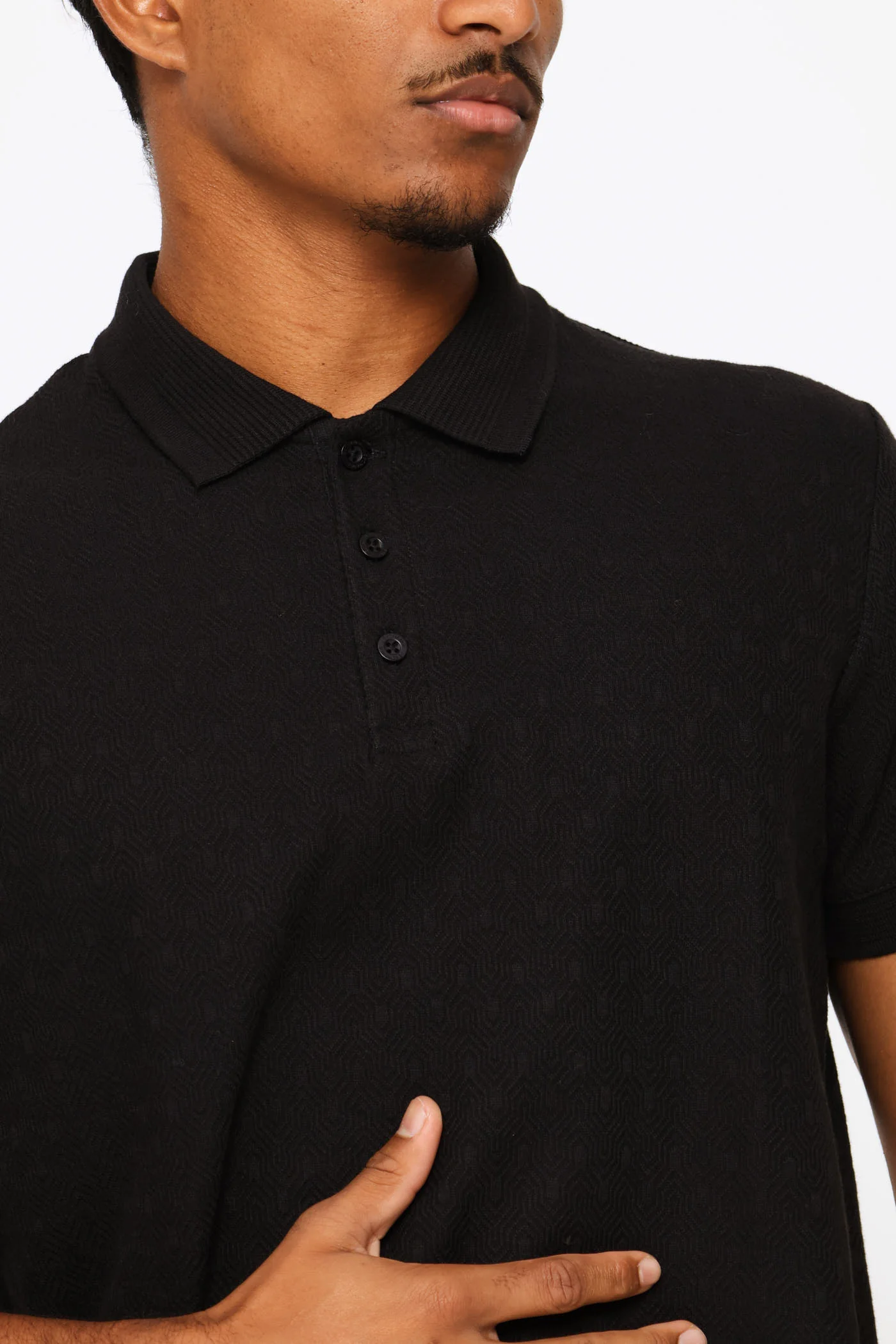 Textured Golfer - Black - Image 2