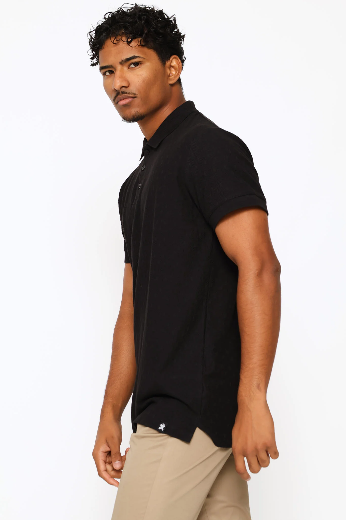 Textured Golfer - Black - Image 3