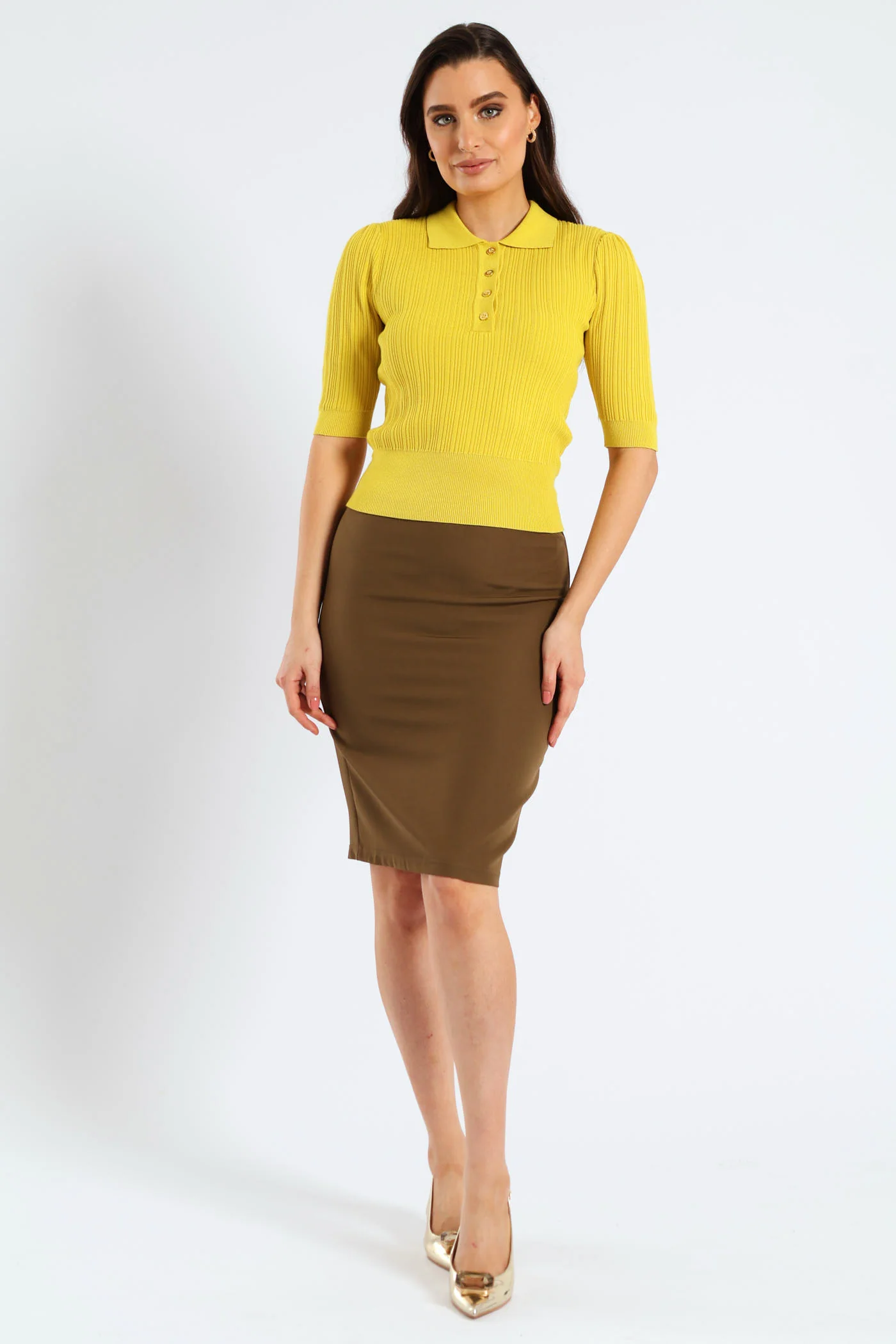 Textured Golfer - Mustard - Image 2