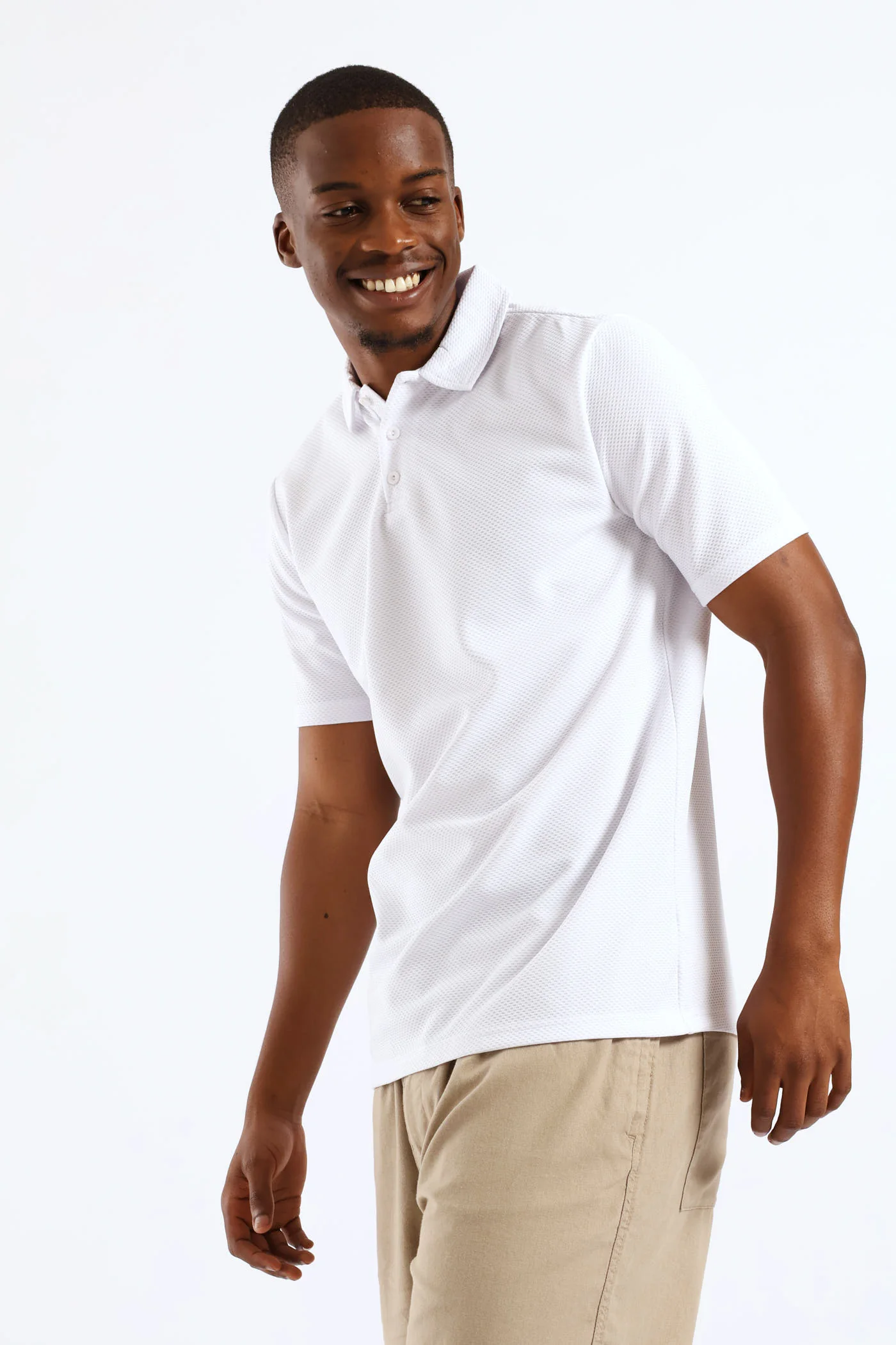 Textured Golfer - White - Image 2