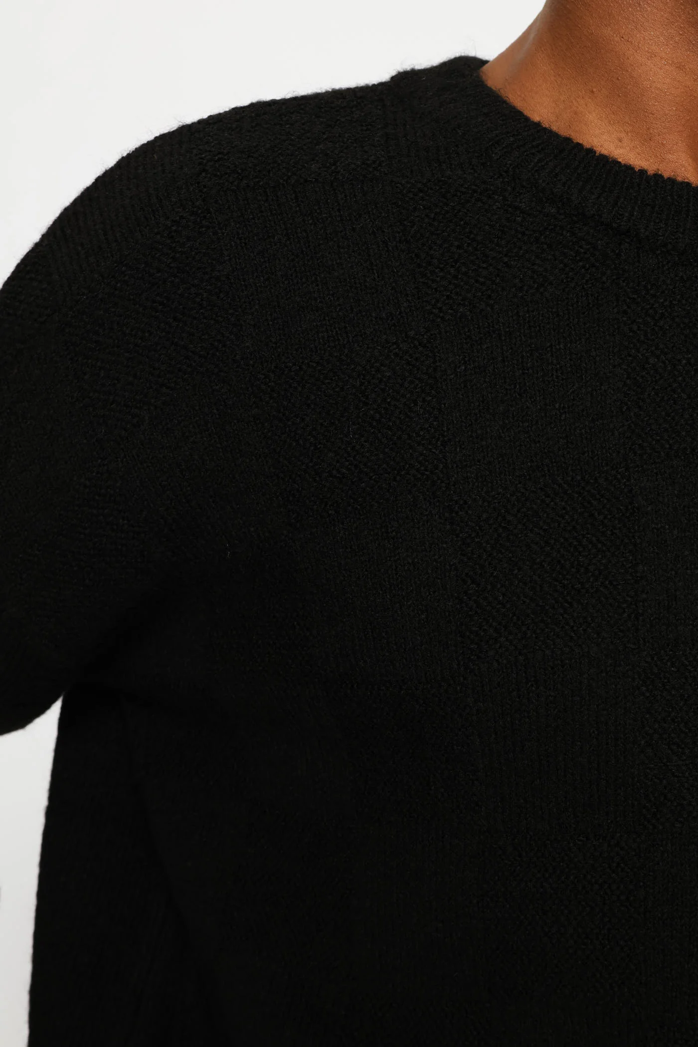 Textured Knitwear - Black - Image 2