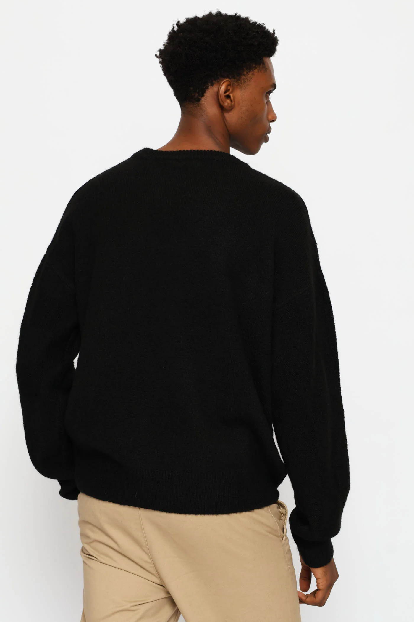Textured Knitwear - Black - Image 4