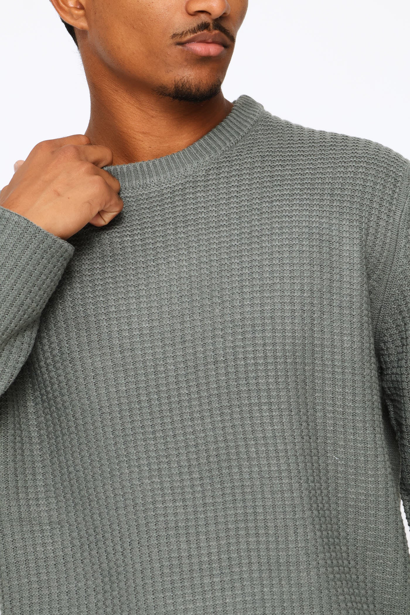 Textured Knitwear - Fatigue - Image 2
