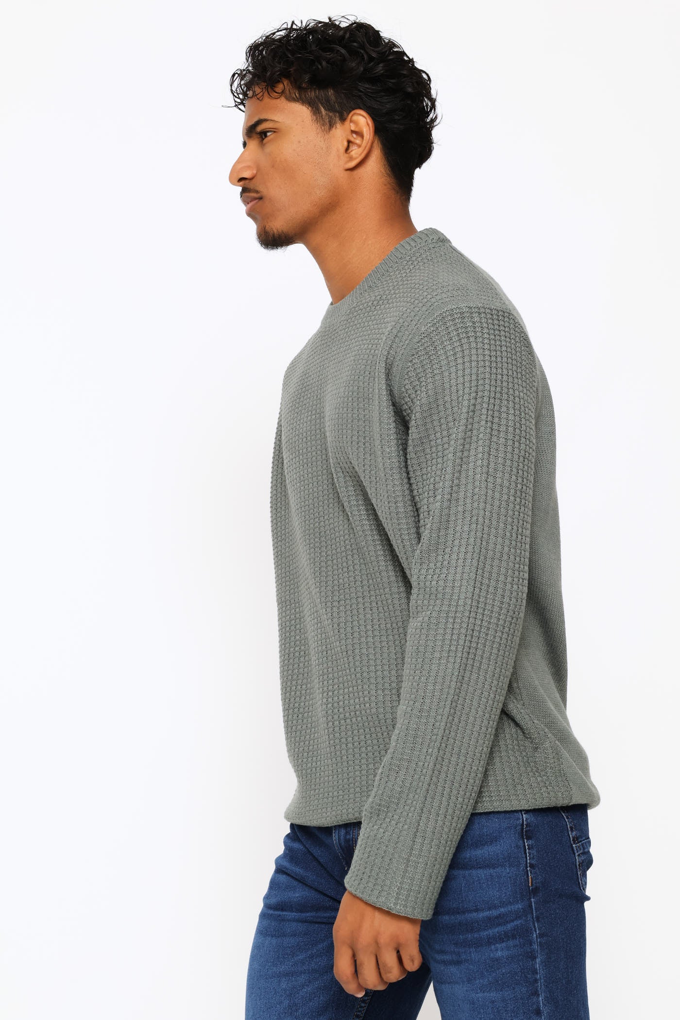 Textured Knitwear - Fatigue - Image 3