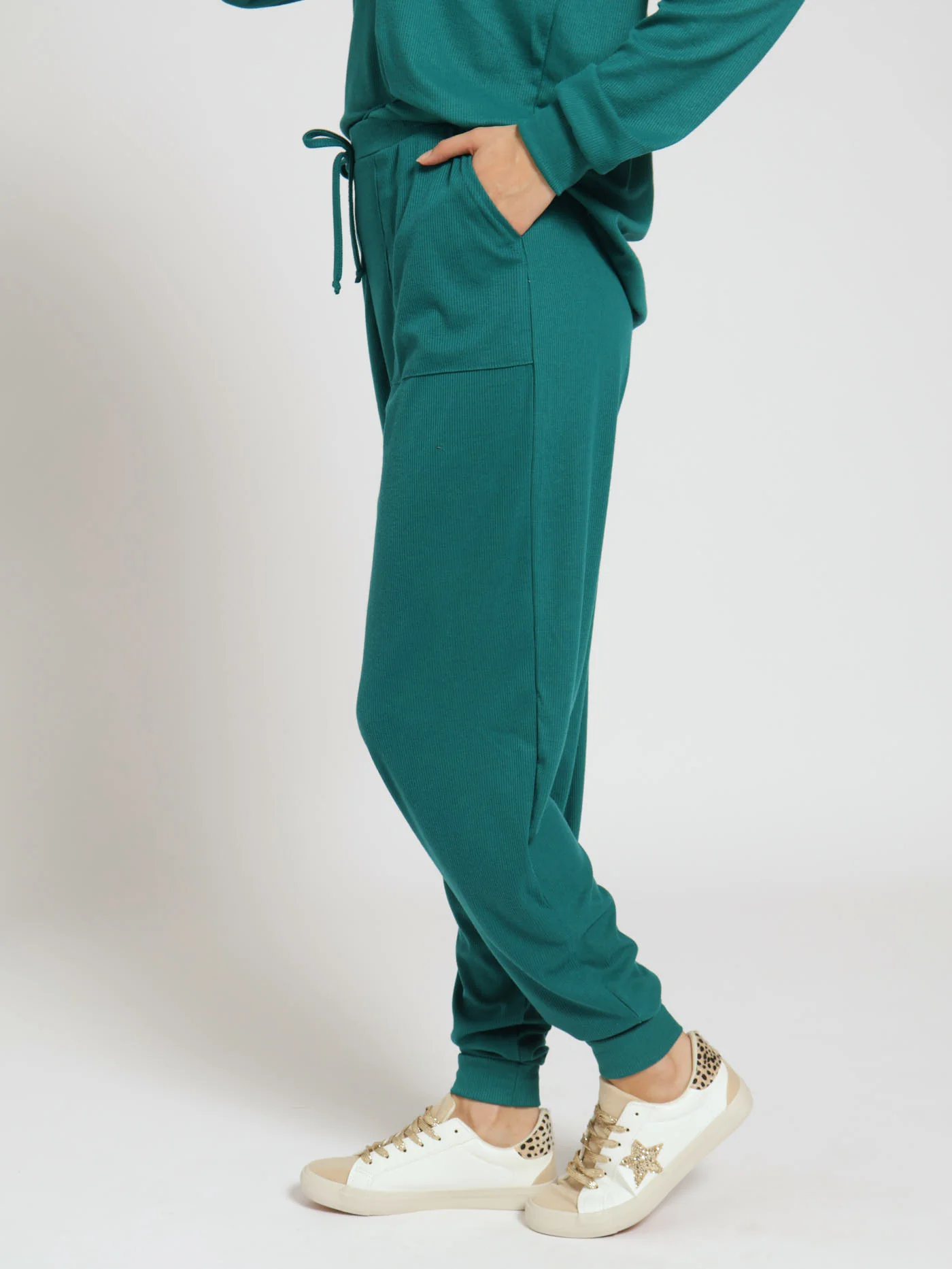 Textured Pant - Teal - Image 2
