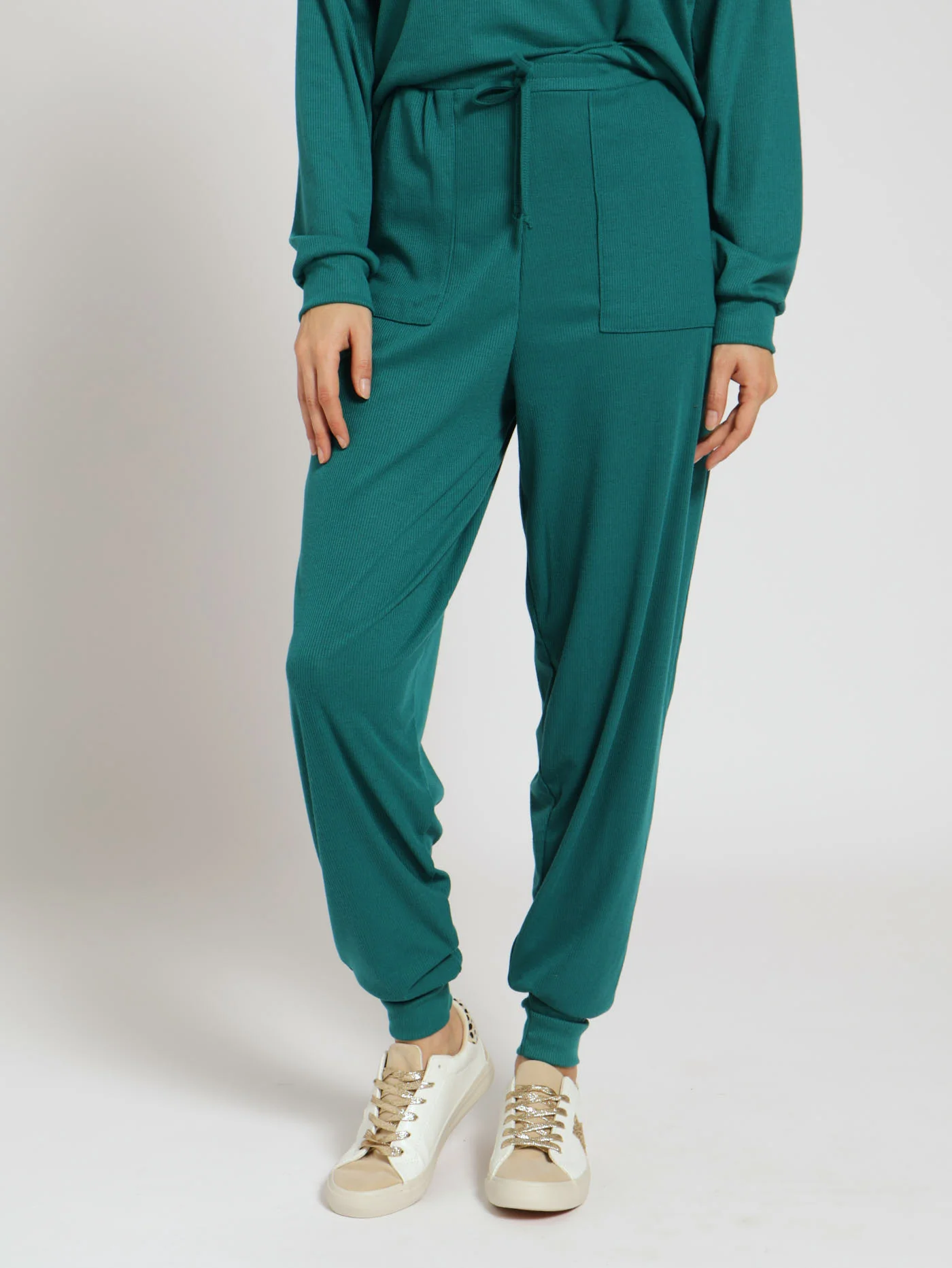 Textured Pant - Teal - Image 3