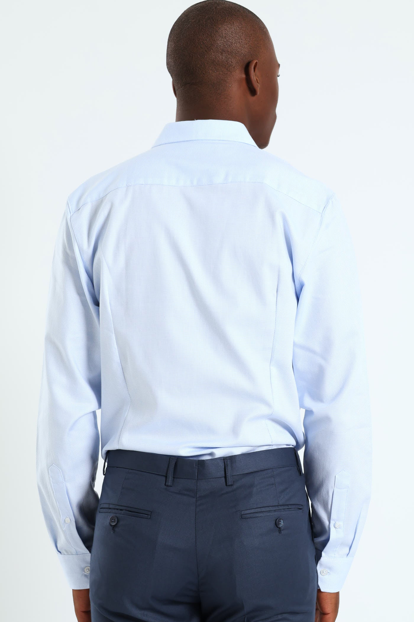 Textured Shirt - Light Blue - Image 4