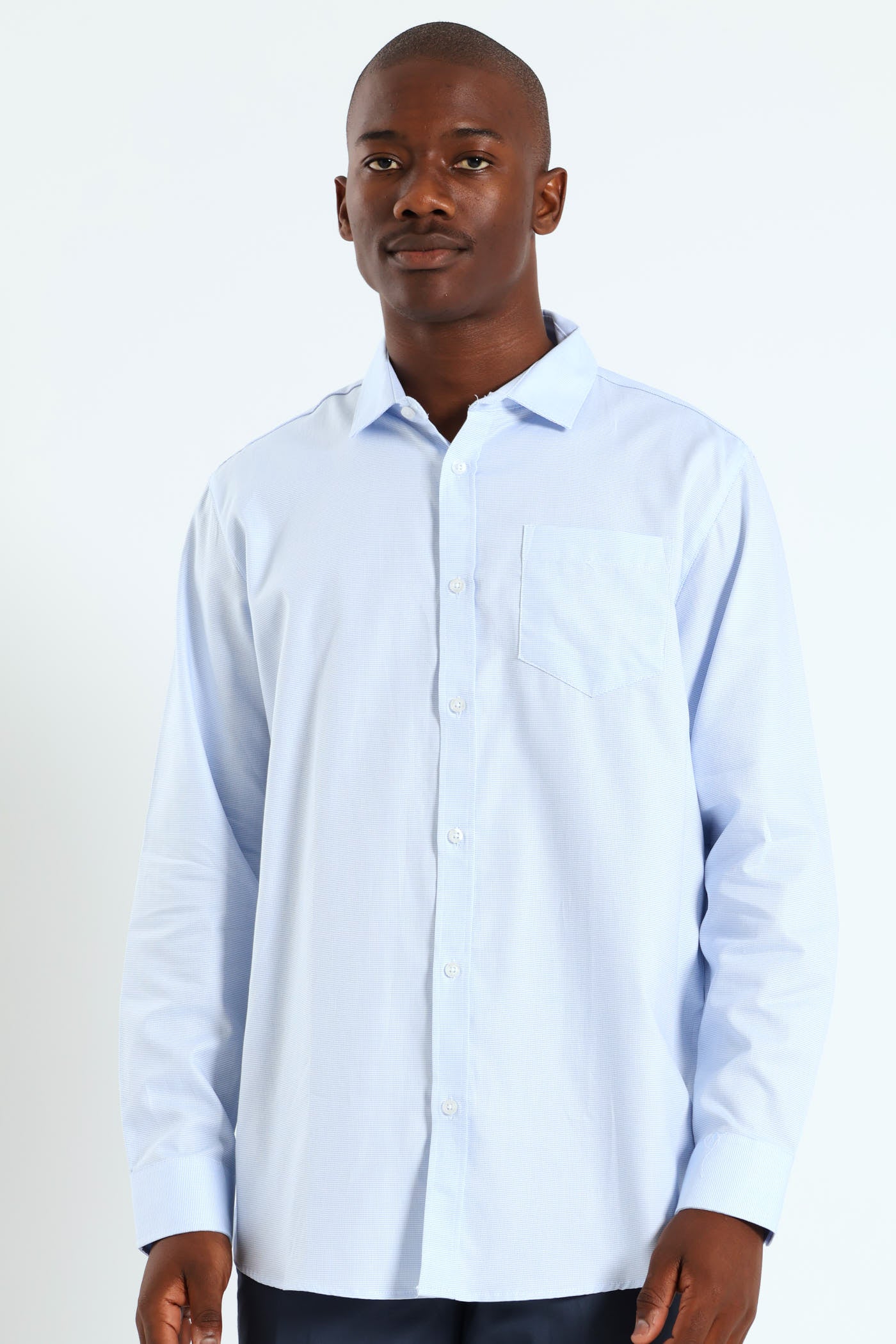 Textured Shirt - Light Blue - Image 5