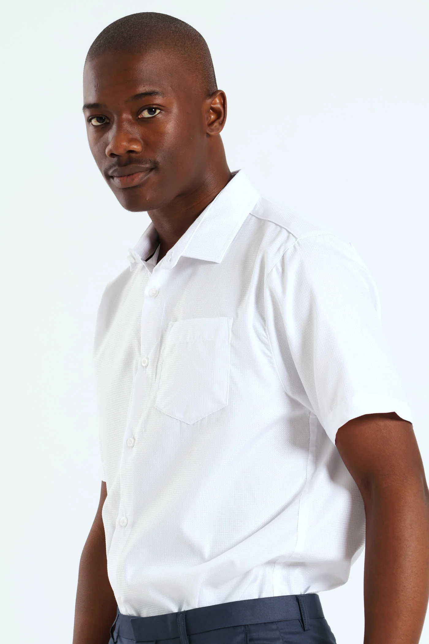 Textured Shirt - White - Image 4