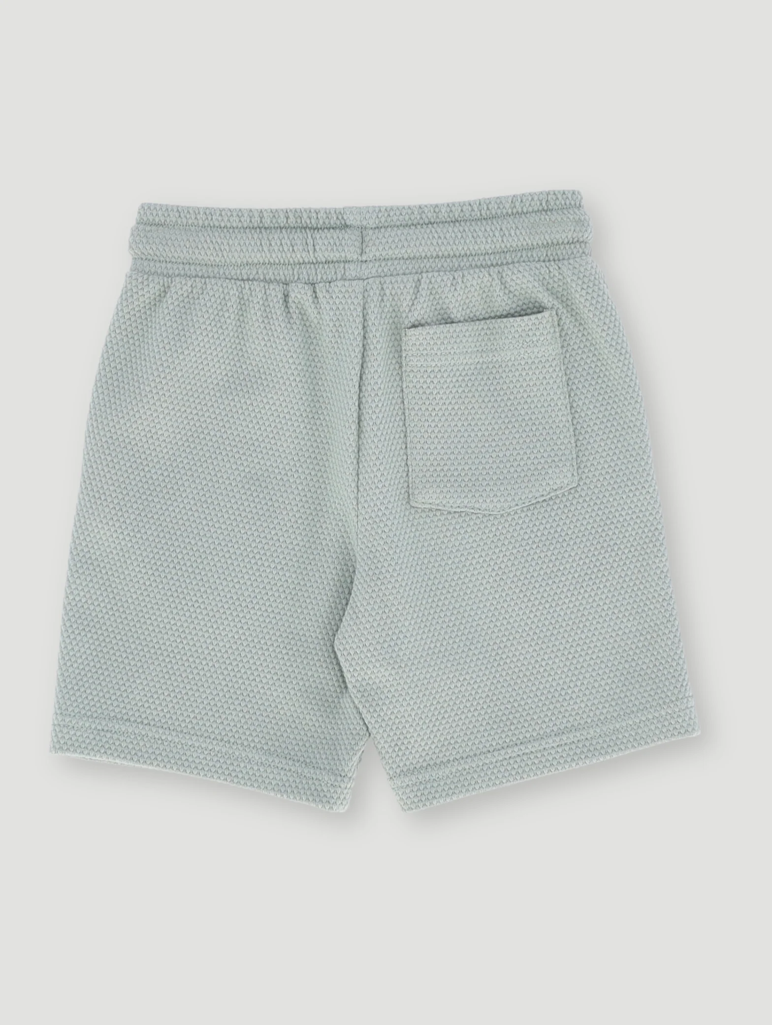 Textured Waffle Shorts - Green - Image 3