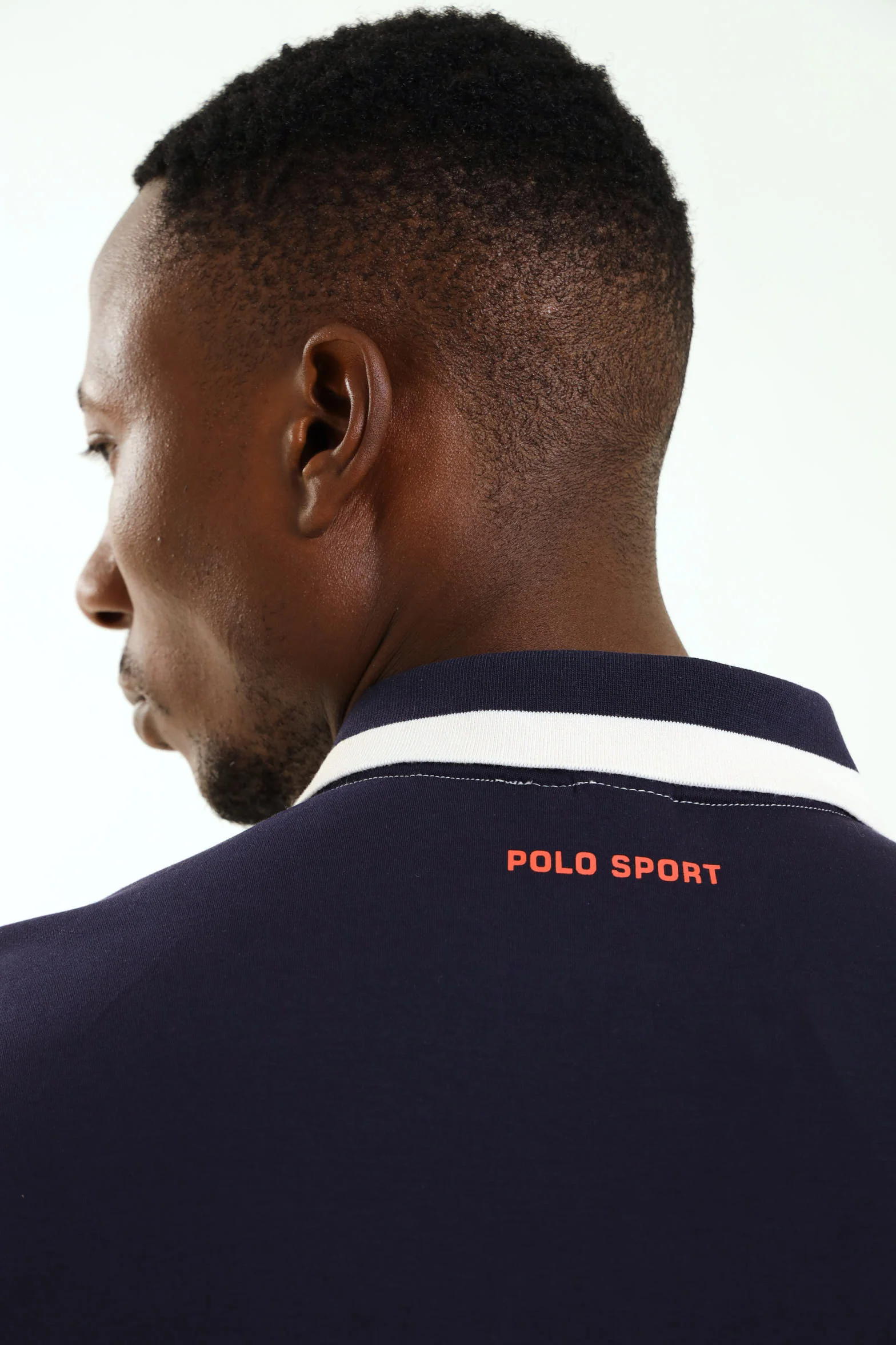 Thando Colour Block Sport Golfer - White/Navy - Image 4