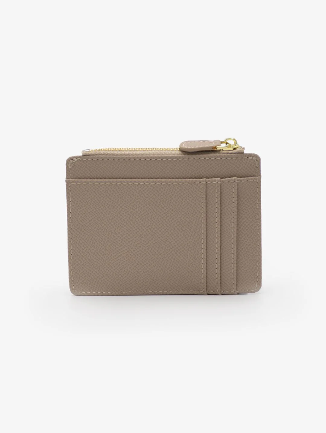 The Jessica-Suede Card Holder - Beige - Image 2