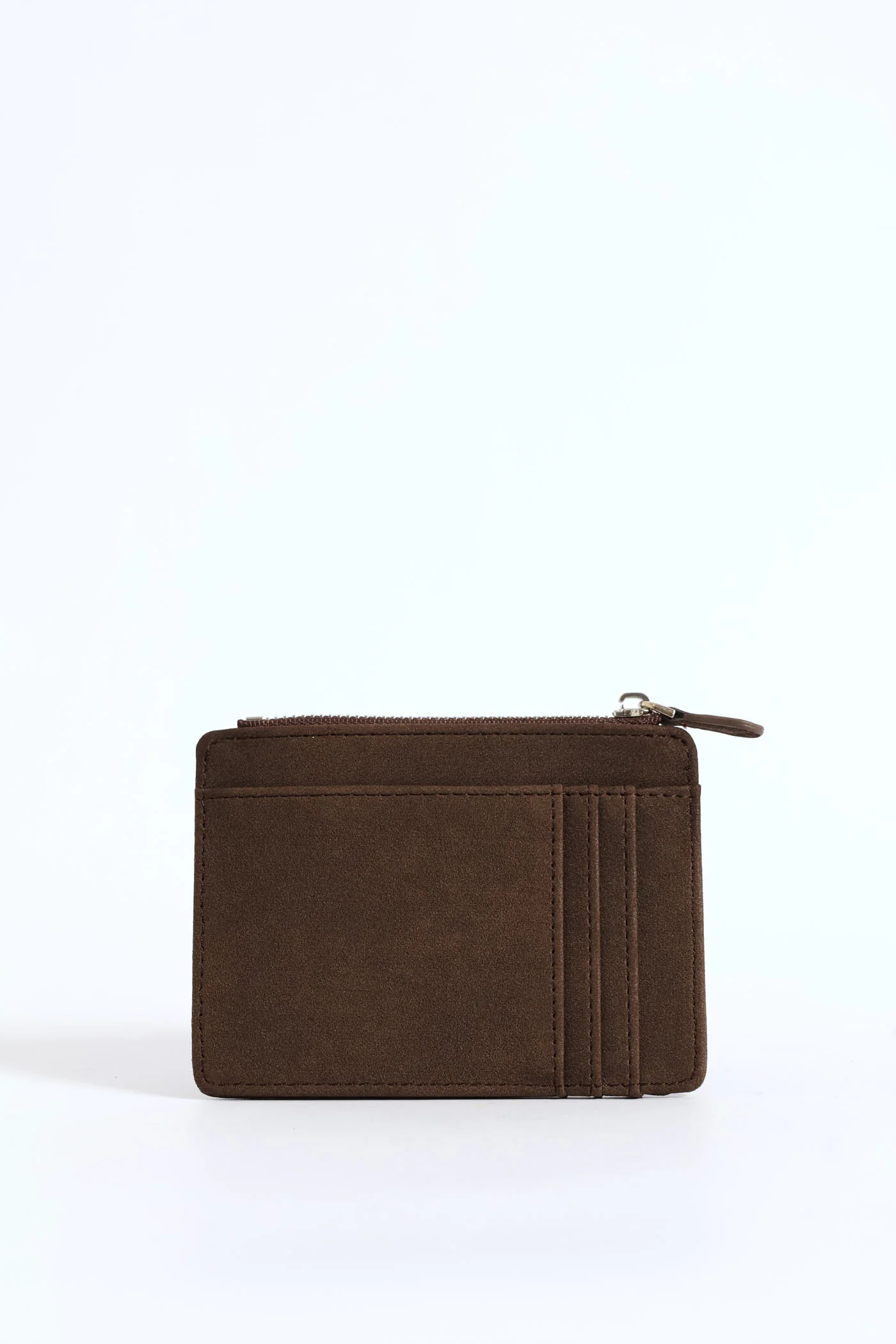 The Jessica-Suede Card Holder - Chocolate - Image 2
