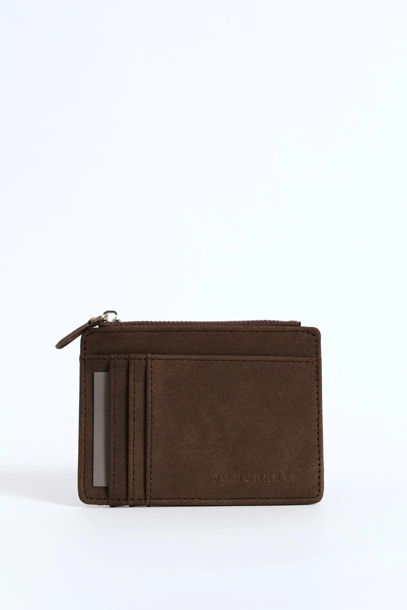 The Jessica-Suede Card Holder - Chocolate - Image 3
