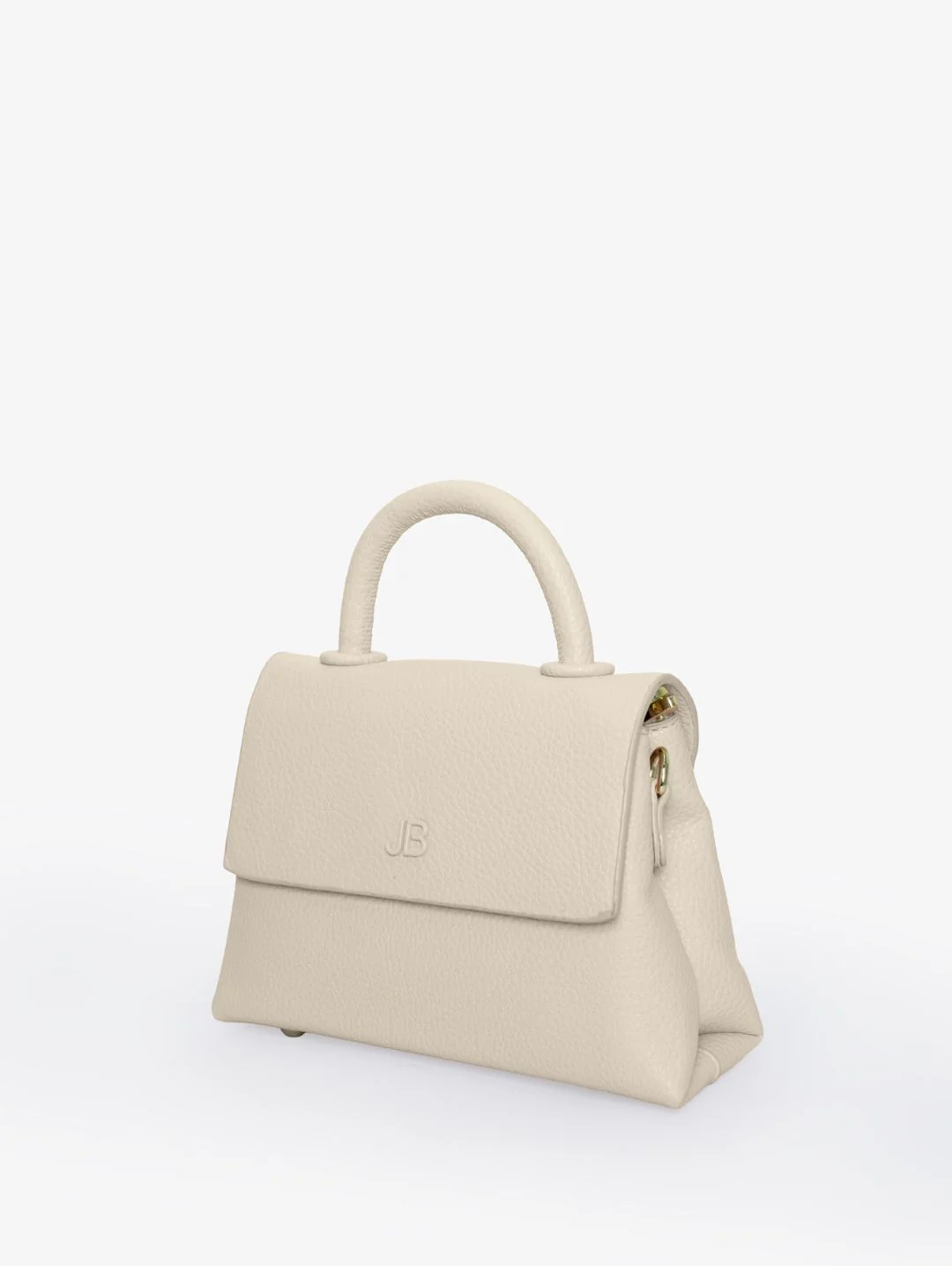 The Small Pebble Hailey Bag - Cream - Image 4