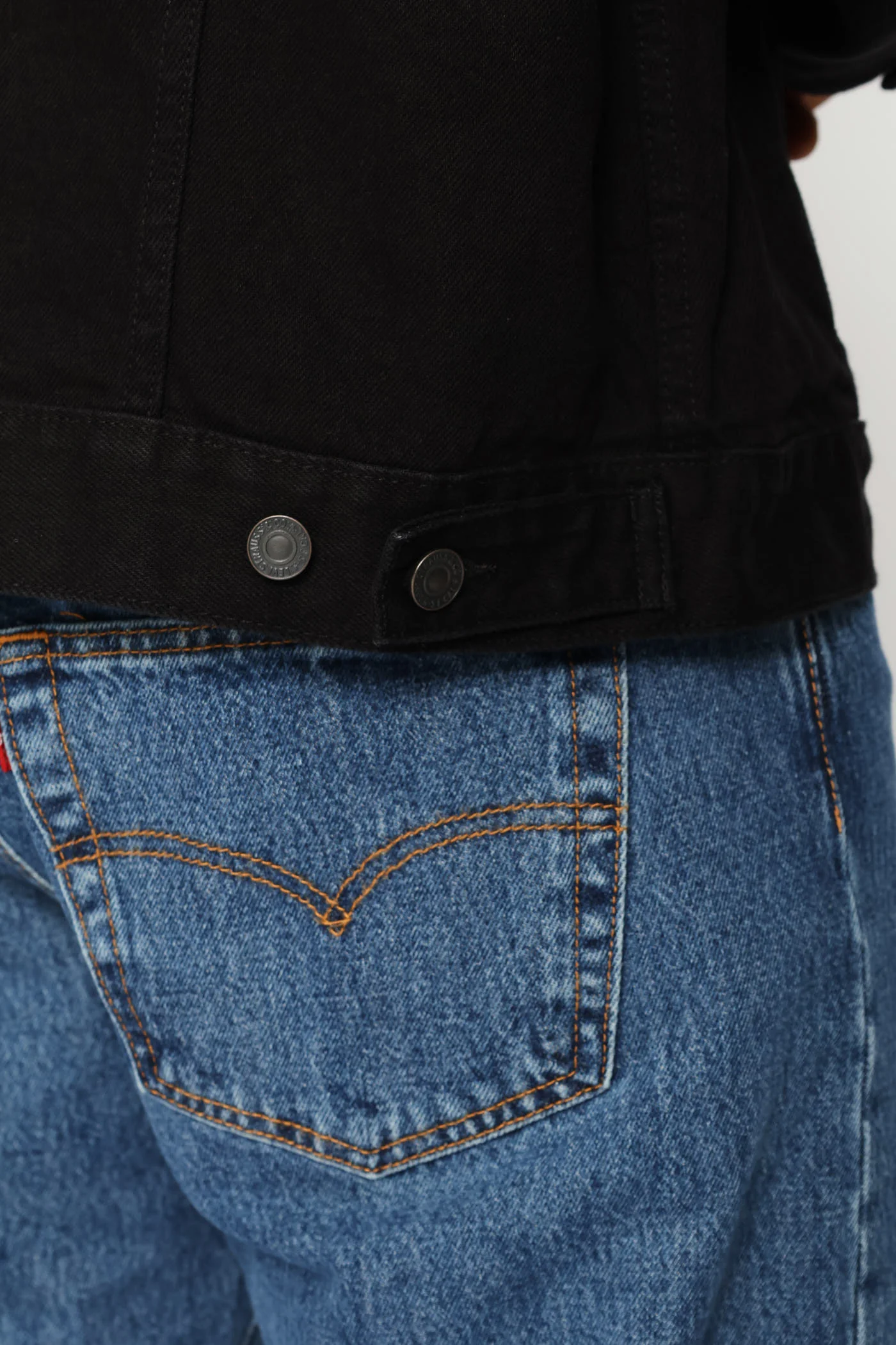 The Trucker Jacket - Black - Image 7
