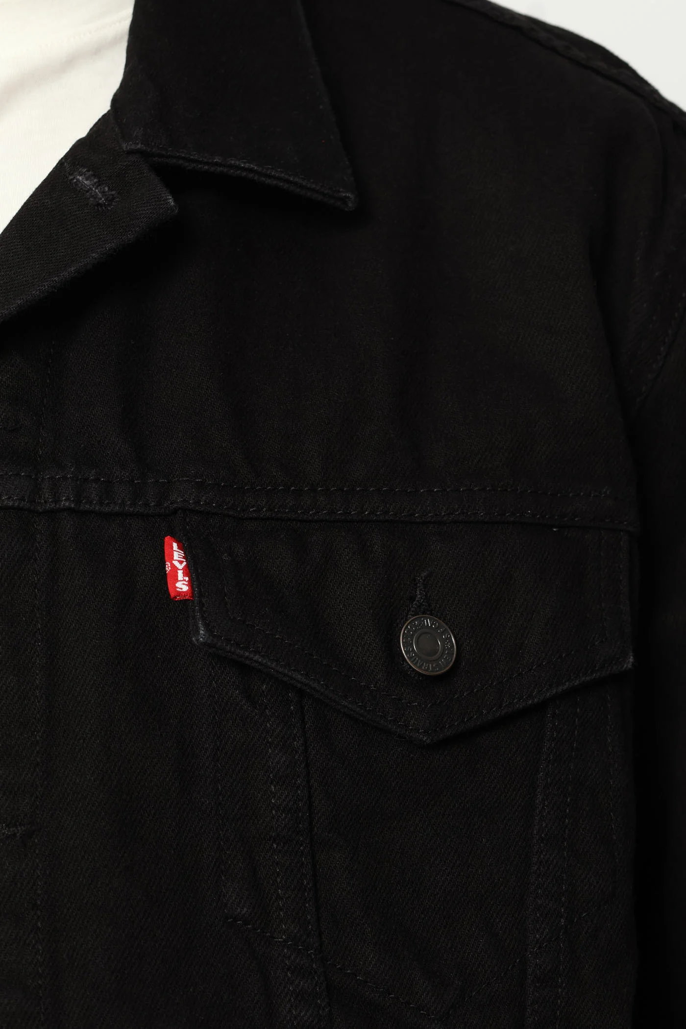The Trucker Jacket - Black - Image 8