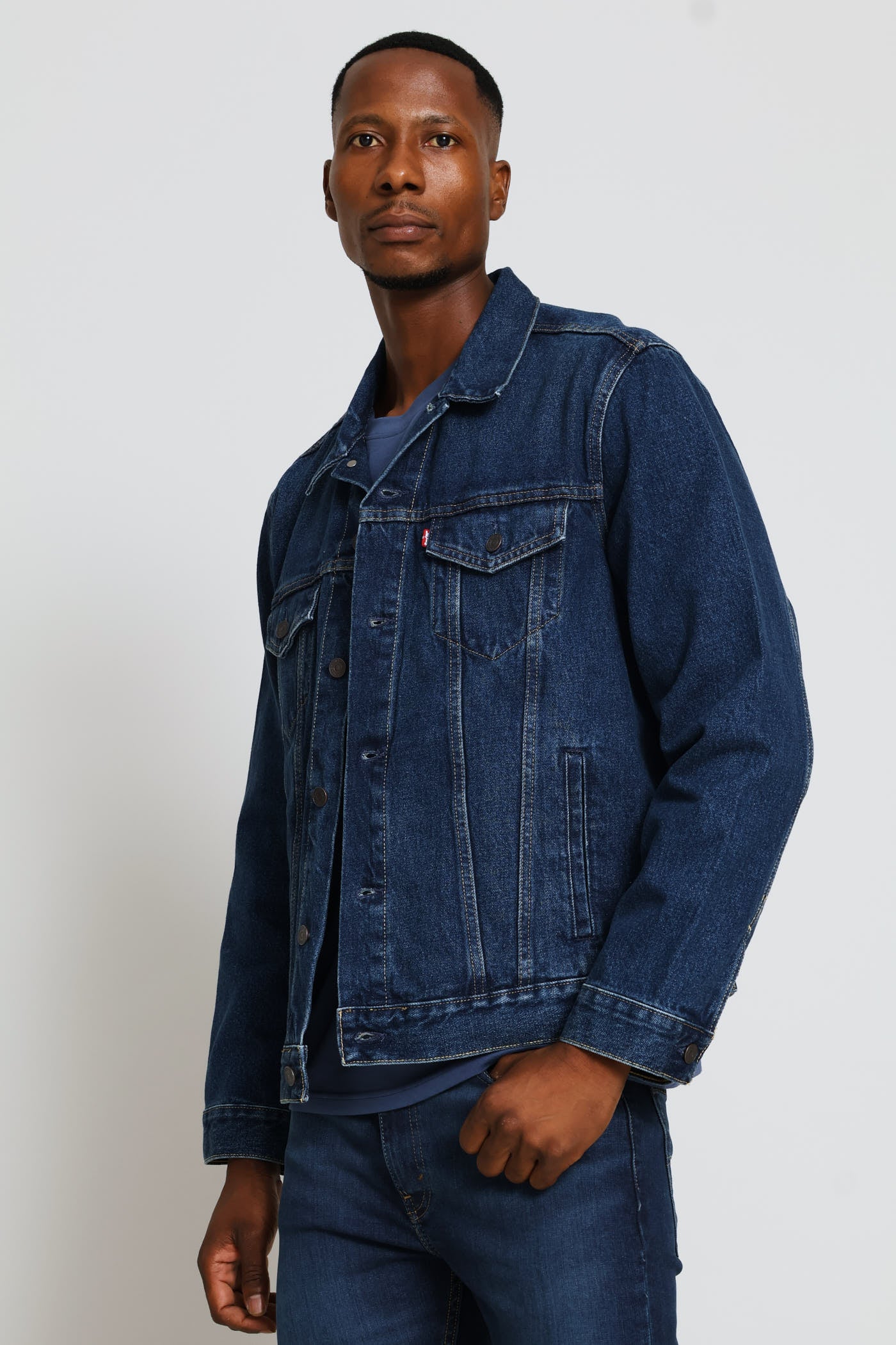 The Trucker Jacket - Indigo - Image 3