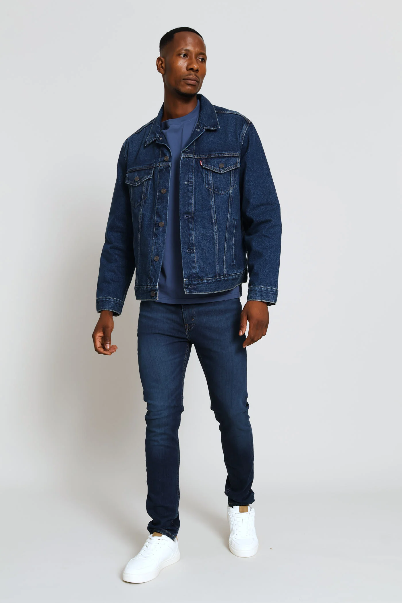 The Trucker Jacket - Indigo - Image 7