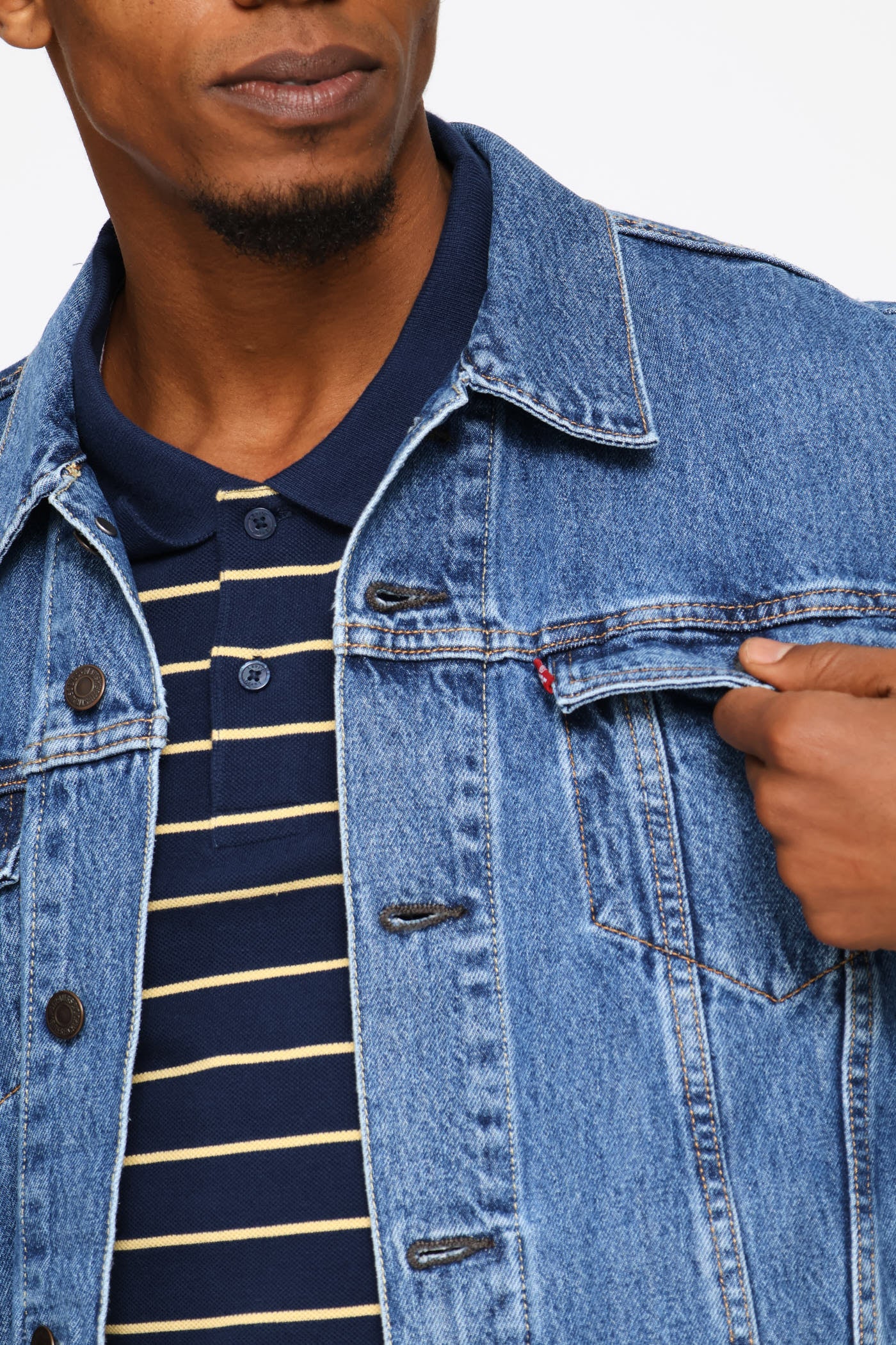 The Trucker Jacket - Medium Wash - Image 2