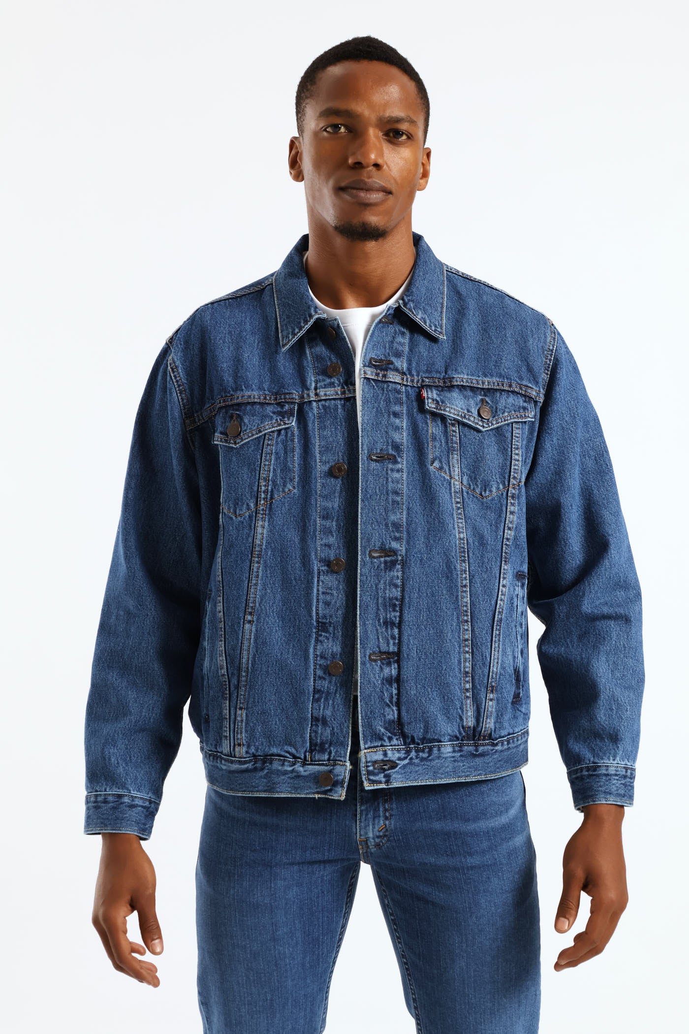The Trucker Jacket - Medium Wash - Image 6