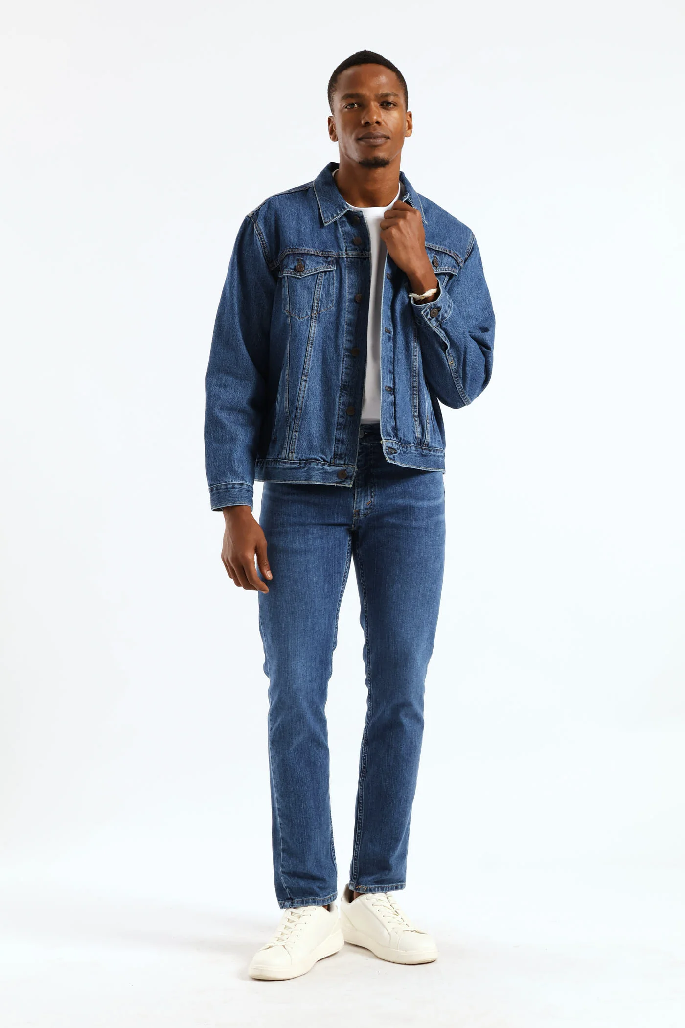 The Trucker Jacket - Medium Wash - Image 8
