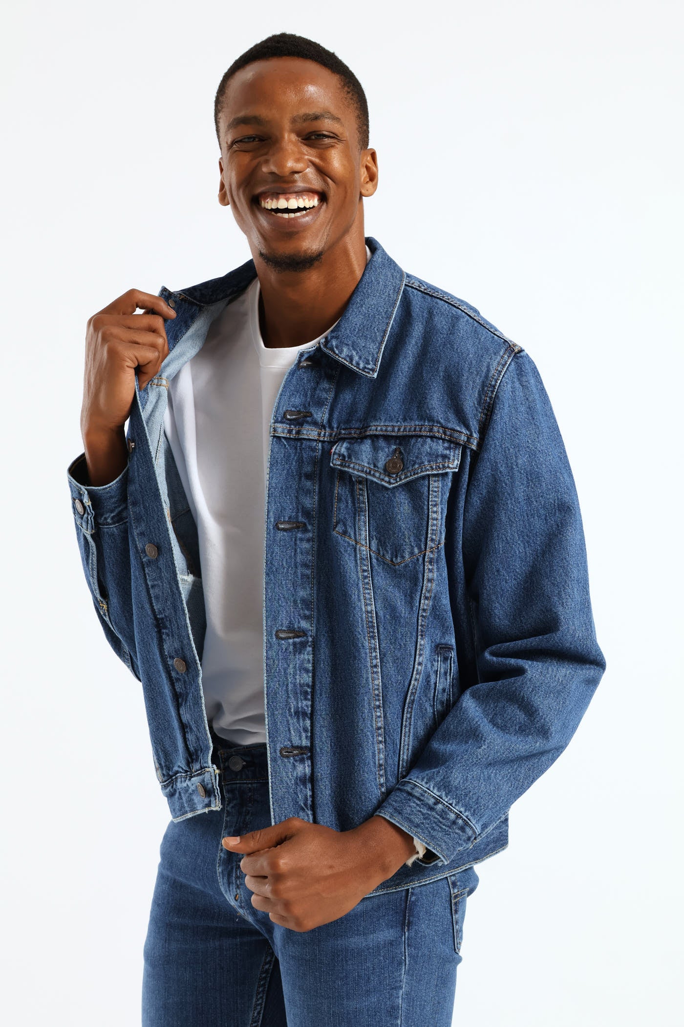 The Trucker Jacket - Medium Wash - Image 9