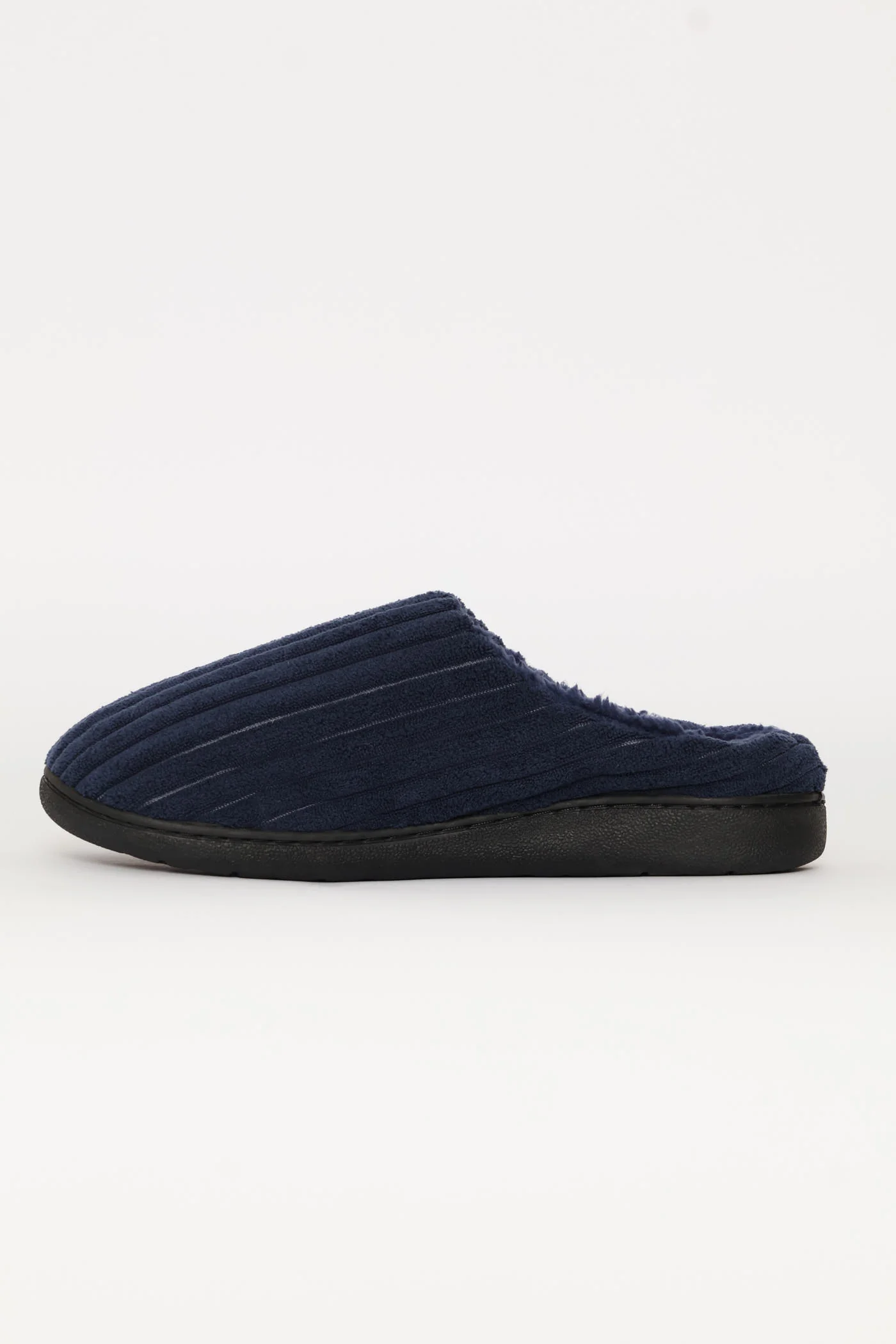 Thick Cord Upper Slipper - Navy - Image 3