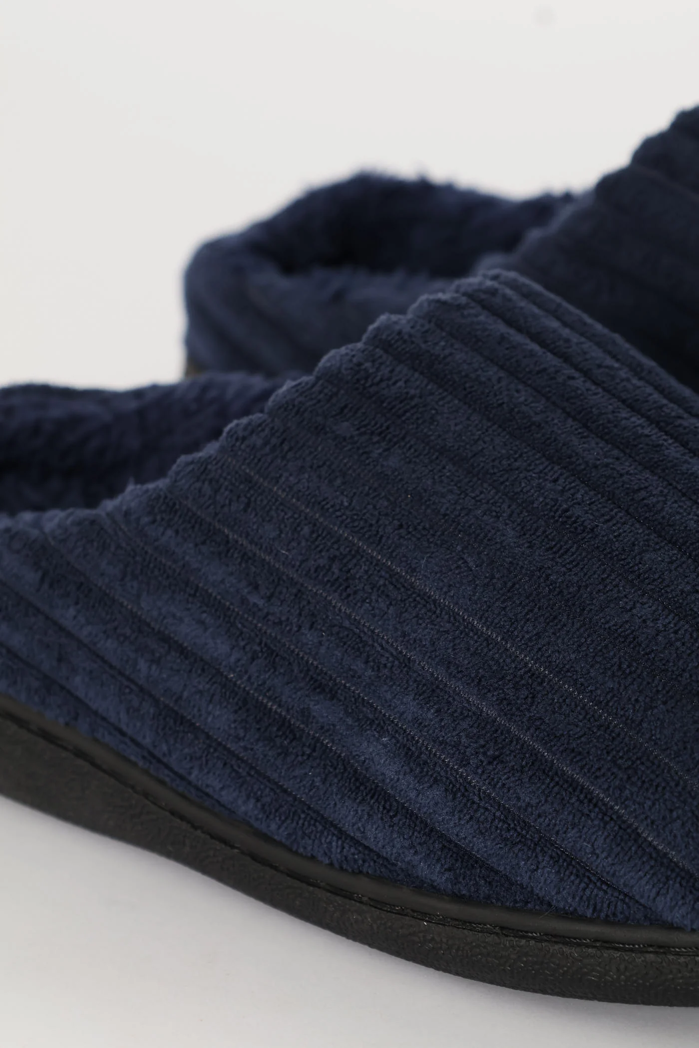 Thick Cord Upper Slipper - Navy - Image 4