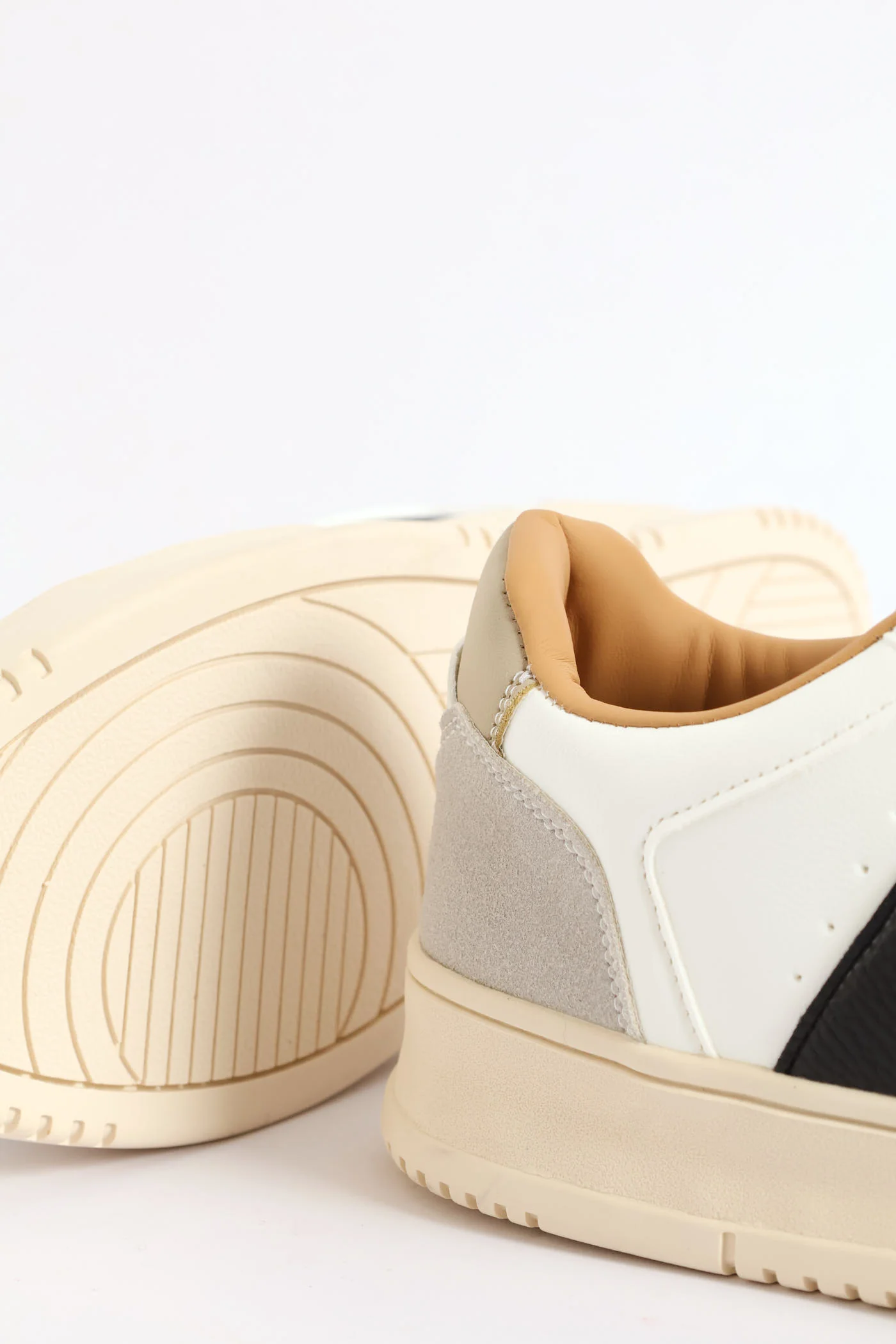 Thick Side Stripe Sneaker - White/Black - Image 6