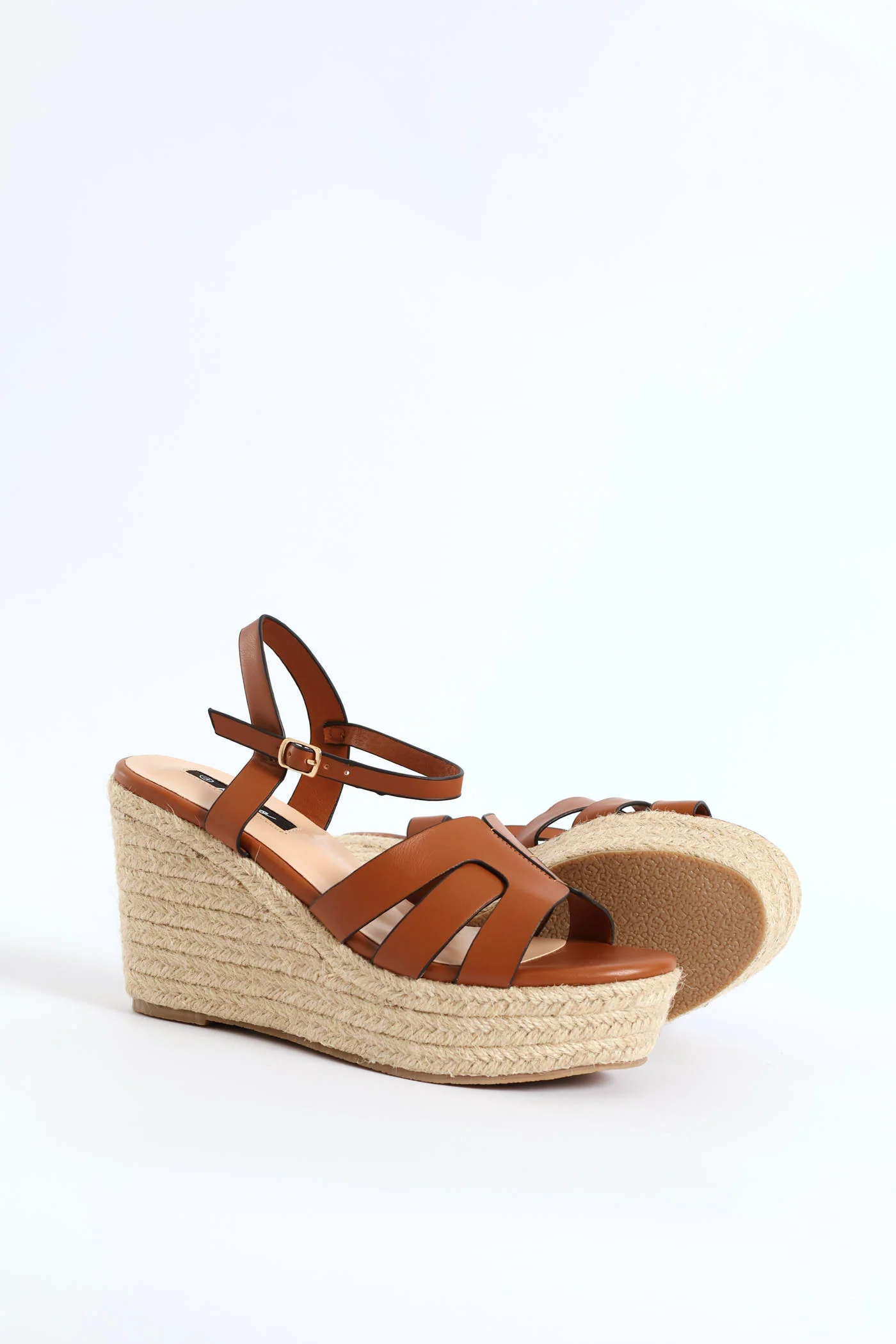 Thick Strap Espadrille Wedge Heel - Tan - Image 3