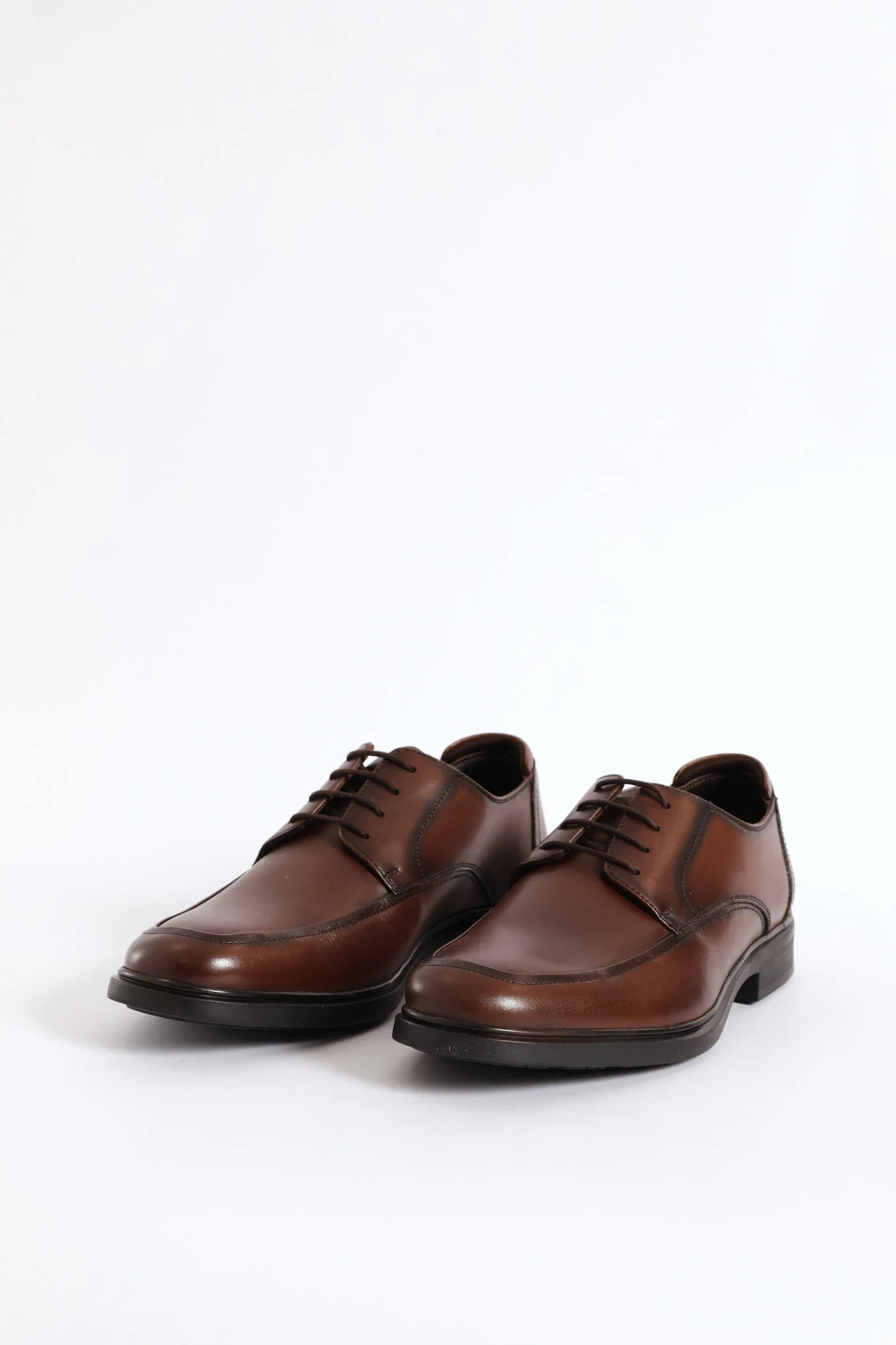 Thorpe Basic Lace Up Formal Shoe - Brown - Image 2