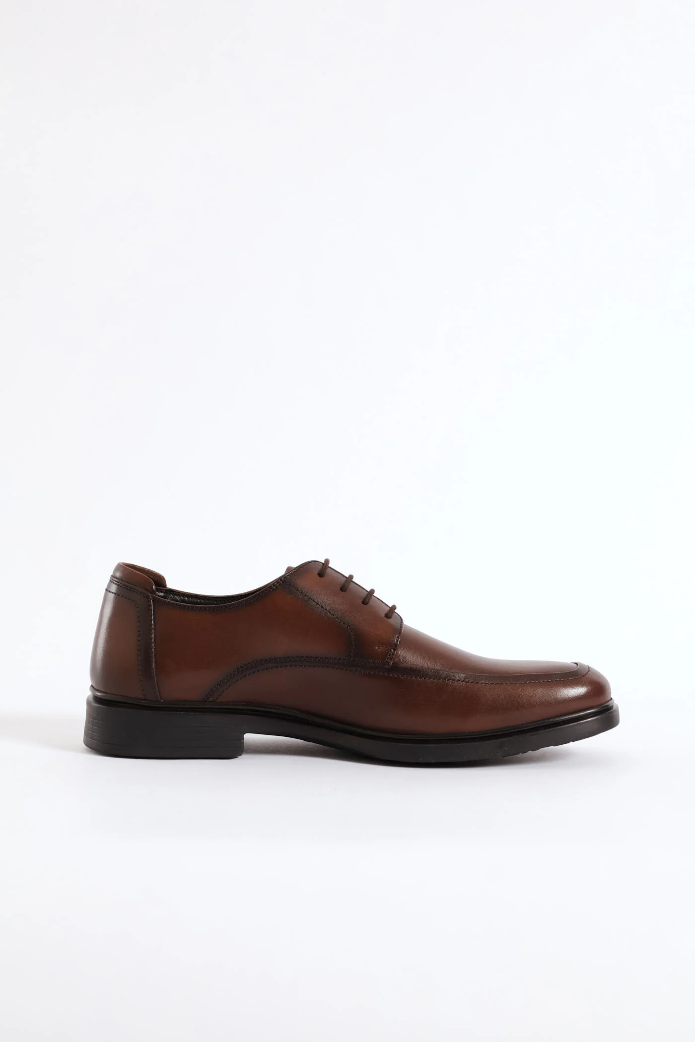 Thorpe Basic Lace Up Formal Shoe - Brown - Image 3