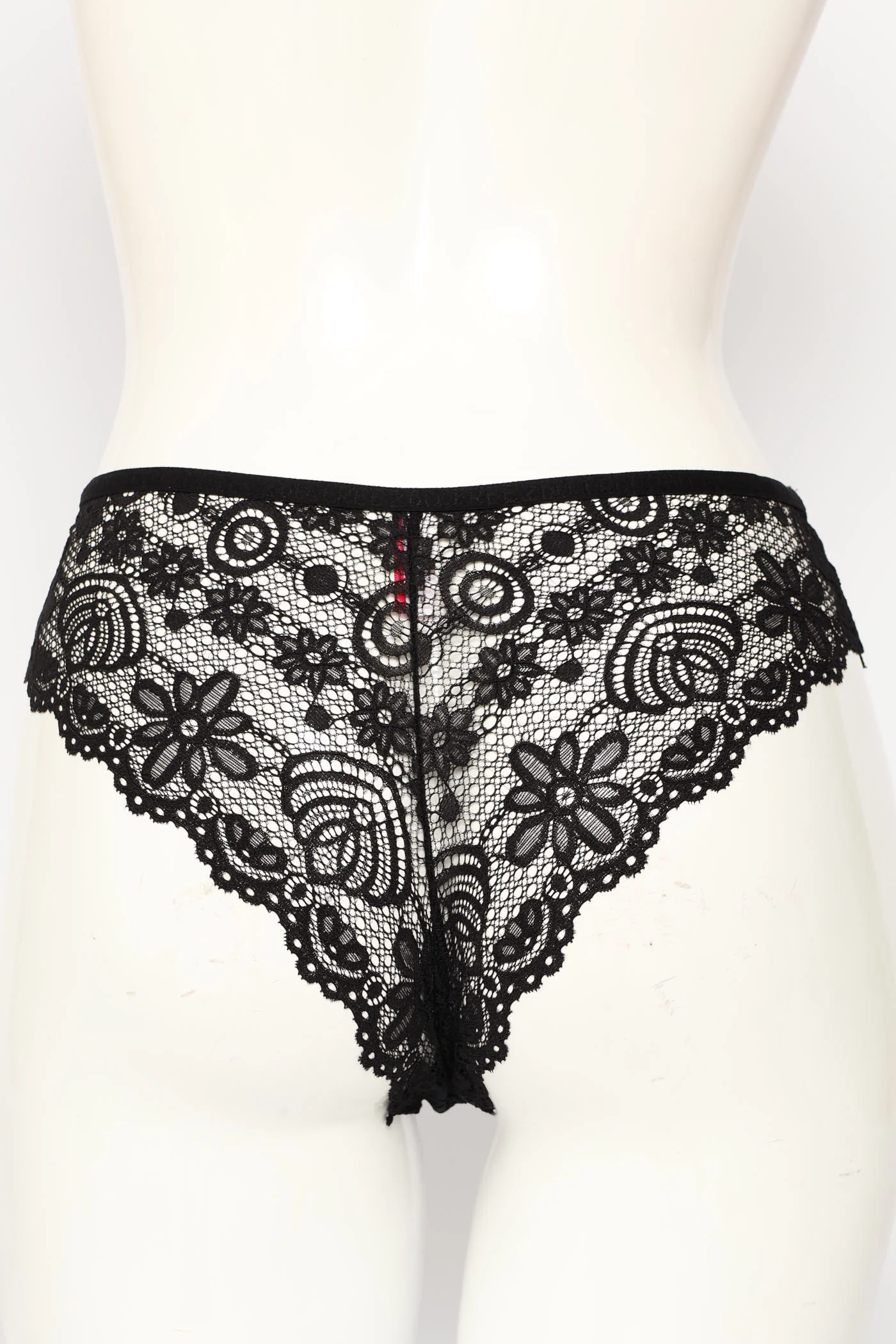 3 Pack Galloon Lace Brazilian Panties - Multi - Image 3