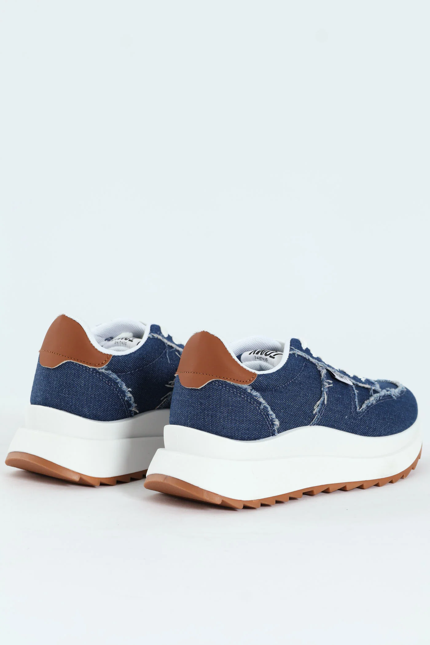 Tiana Retro Lace Up Sneaker - Denim - Image 3