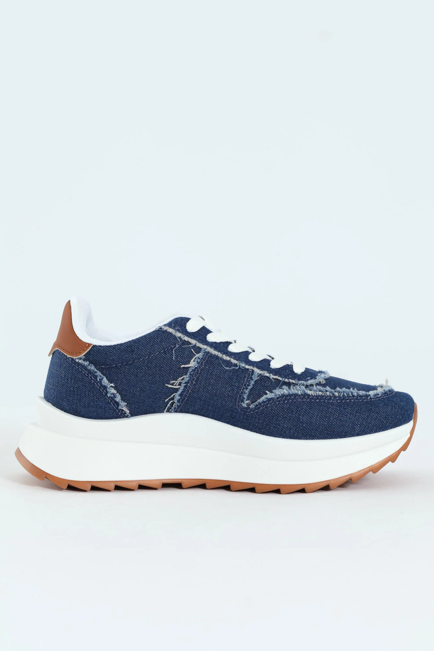 Tiana Retro Lace Up Sneaker - Denim - Image 5