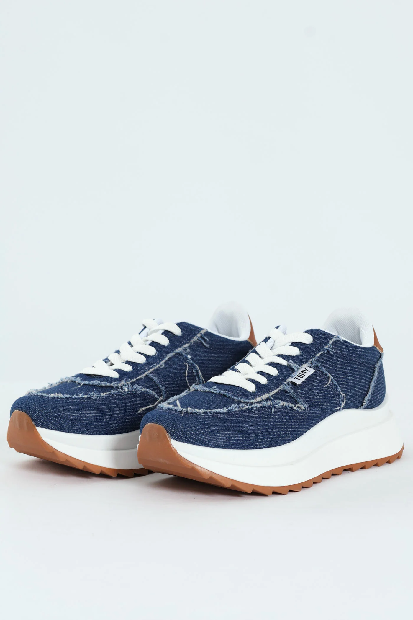 Tiana Retro Lace Up Sneaker - Denim - Image 6