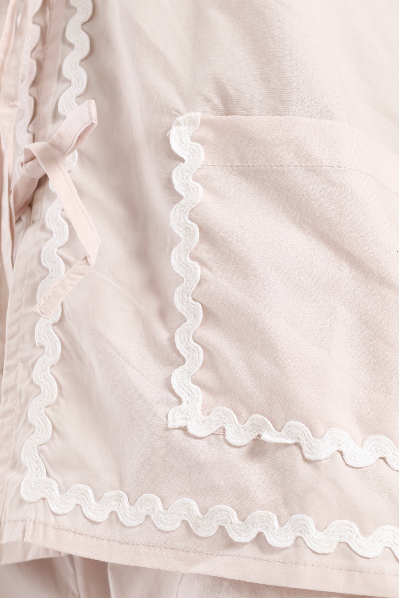 Tie Front Detail Sleep Set - Light Grey - Image 7