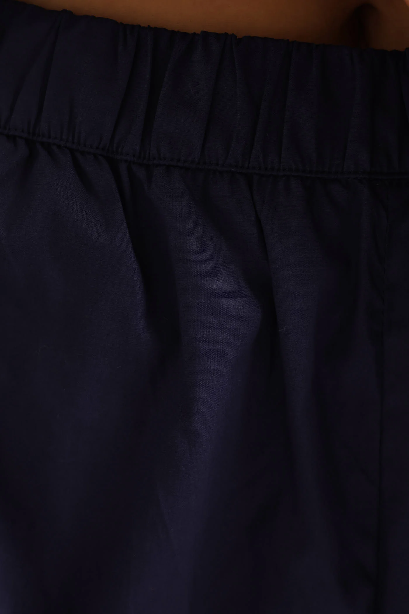 Tie Front Detail Sleep Set - Navy - Image 6