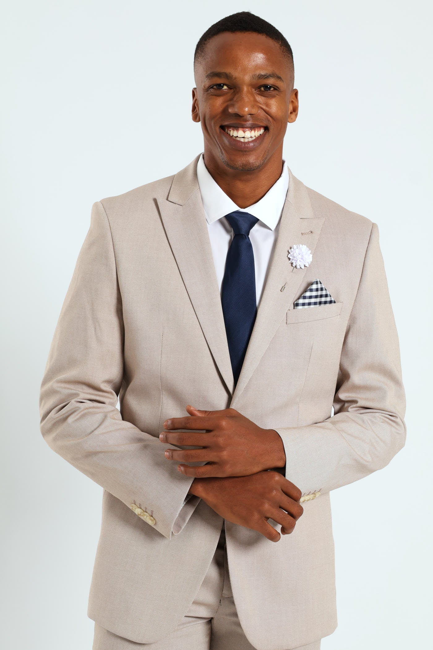 Tie & Pin Set - Navy - Image 5