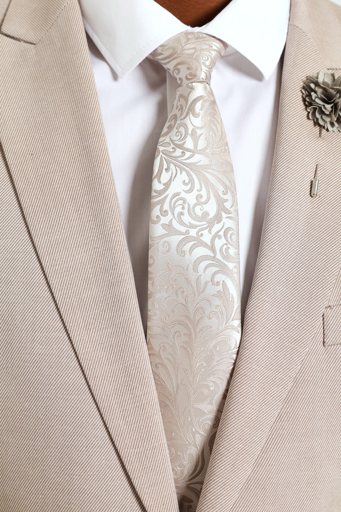 Tie & Pin Set - Silver - Image 4