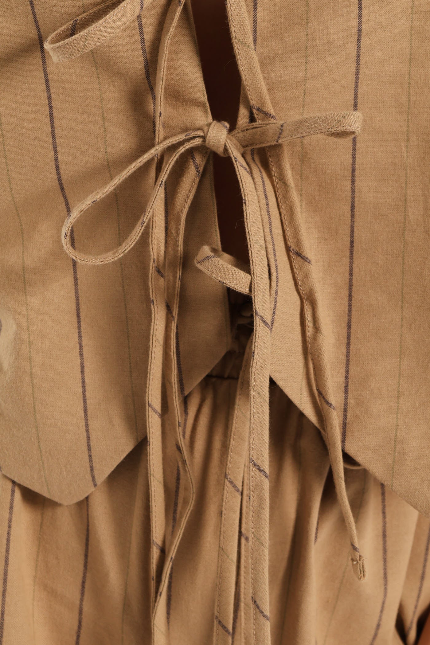 Tie Waistcoat - Tan - Image 2
