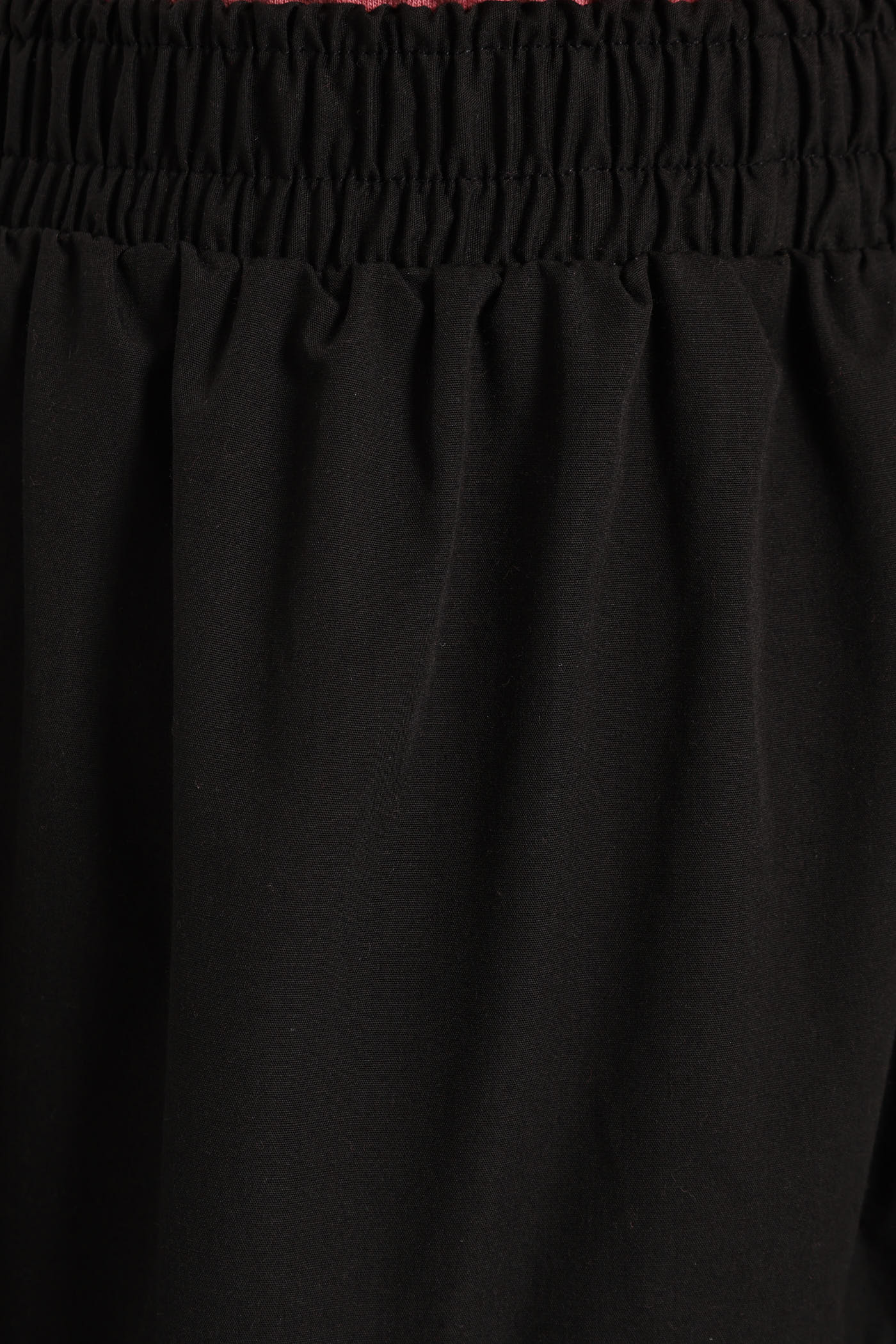 Tiered Poplin Flare Midaxi Skirt - Black - Image 4