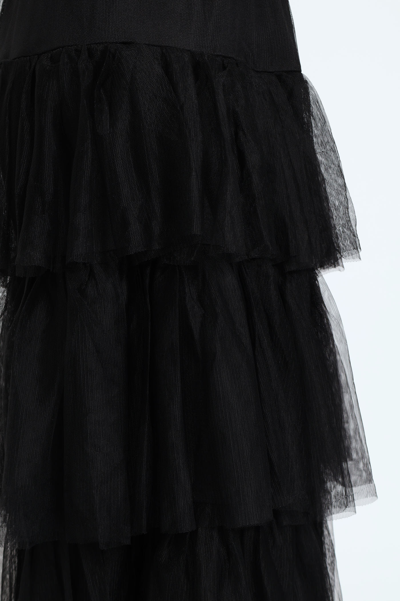 Tiered Rara Midi Skirt - Black - Image 5