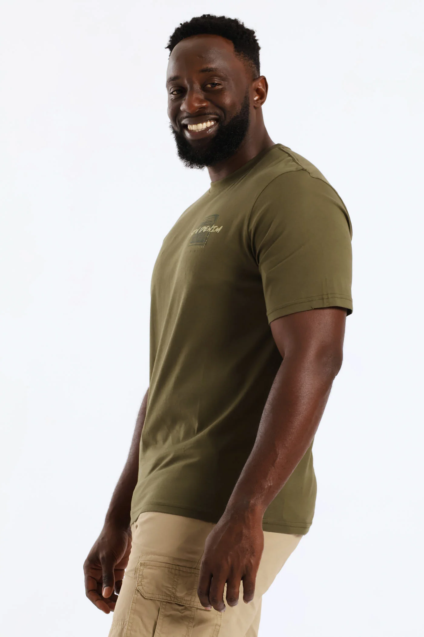 Tile Front & Back Tee - Olive - Image 3
