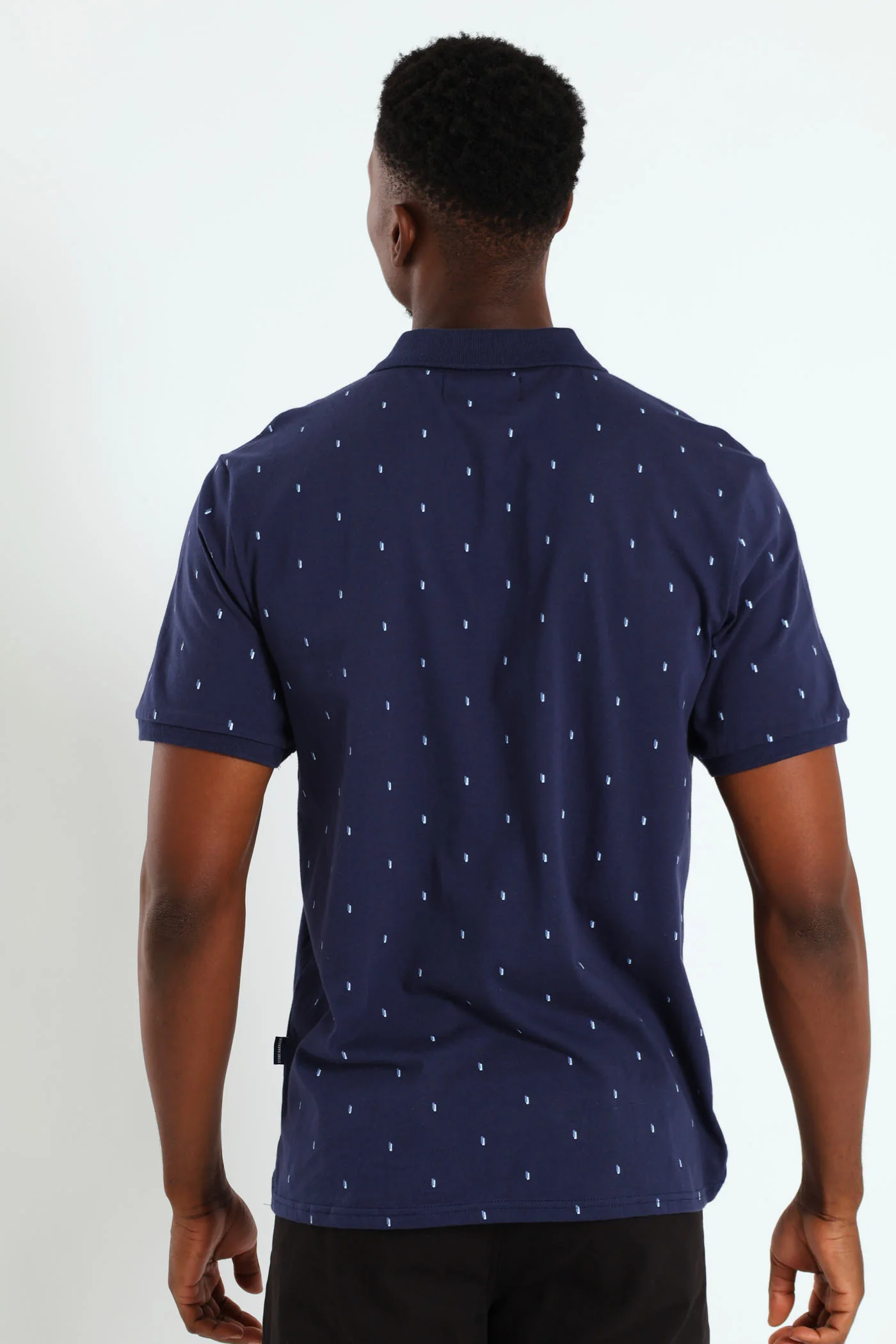 Tile Print Golfer - Navy - Image 3