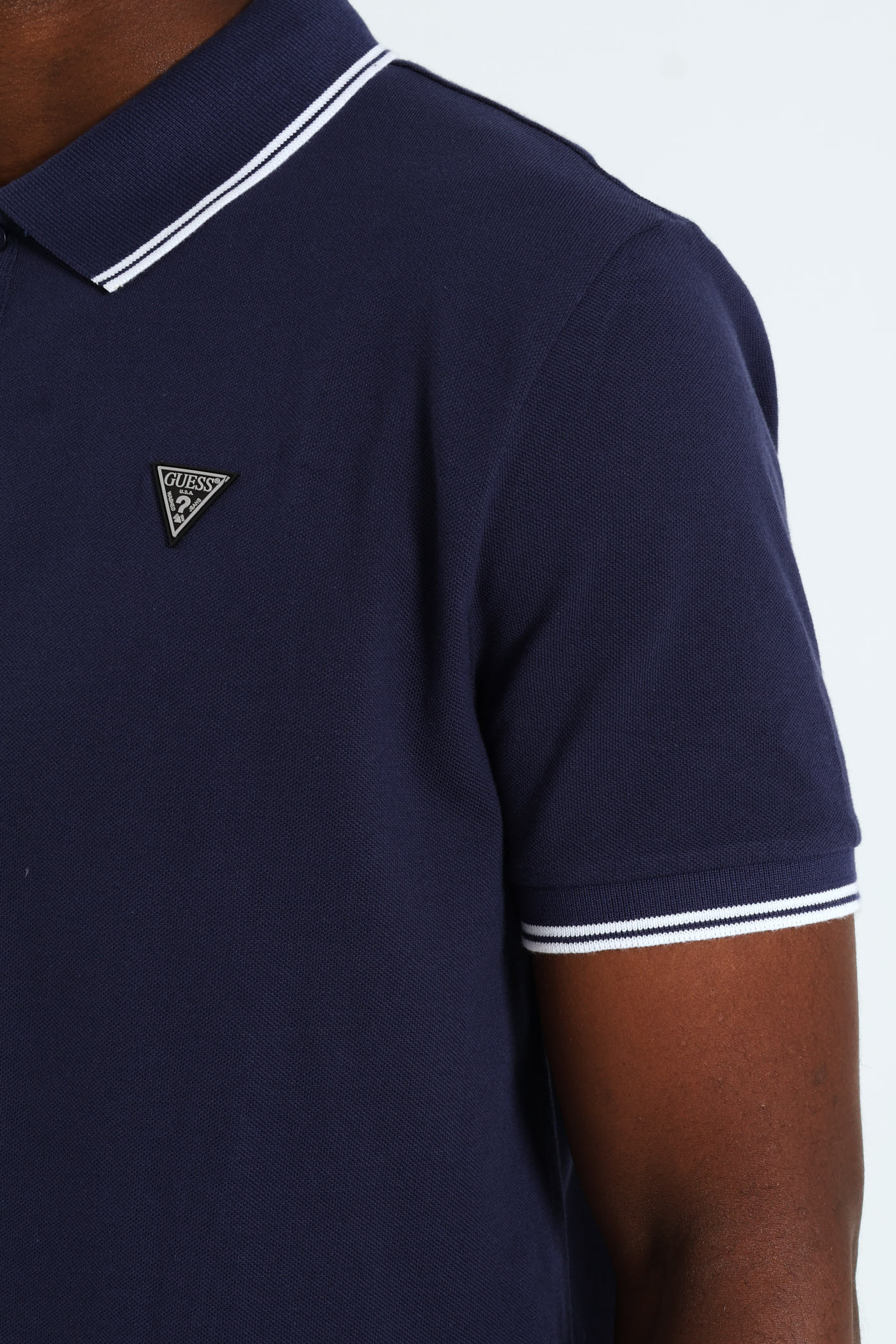 Tipped Polo Golfer - Navy - Image 5