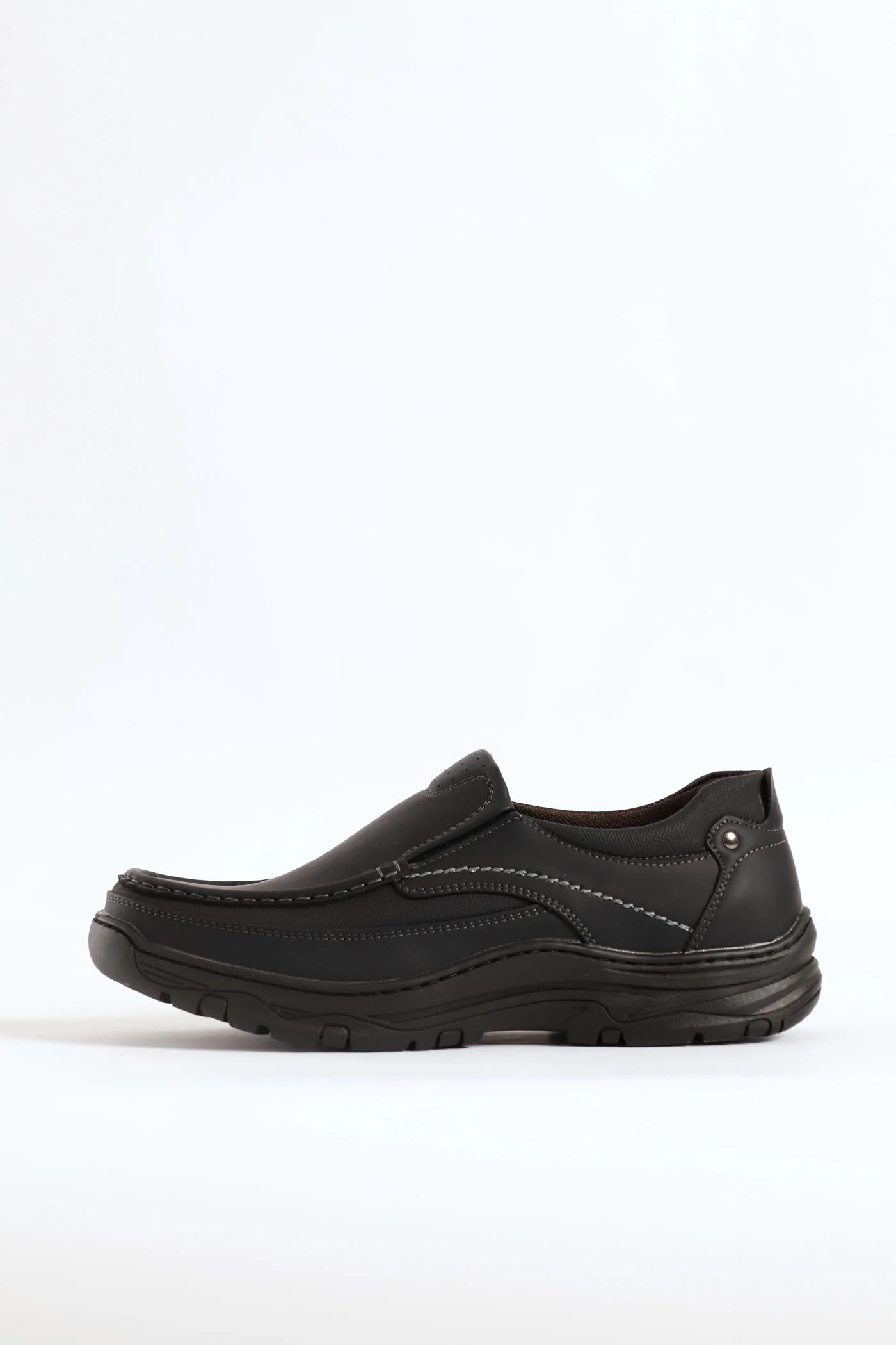Todd Slip On Worker Shoe - Black - Image 4