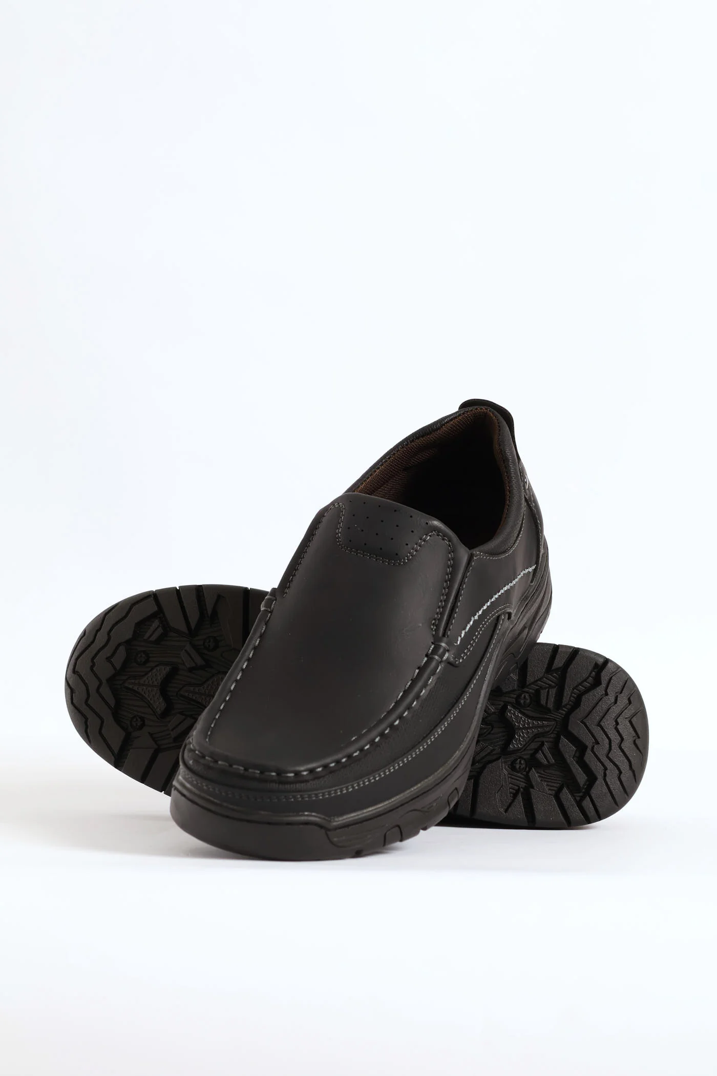 Todd Slip On Worker Shoe - Black - Image 5
