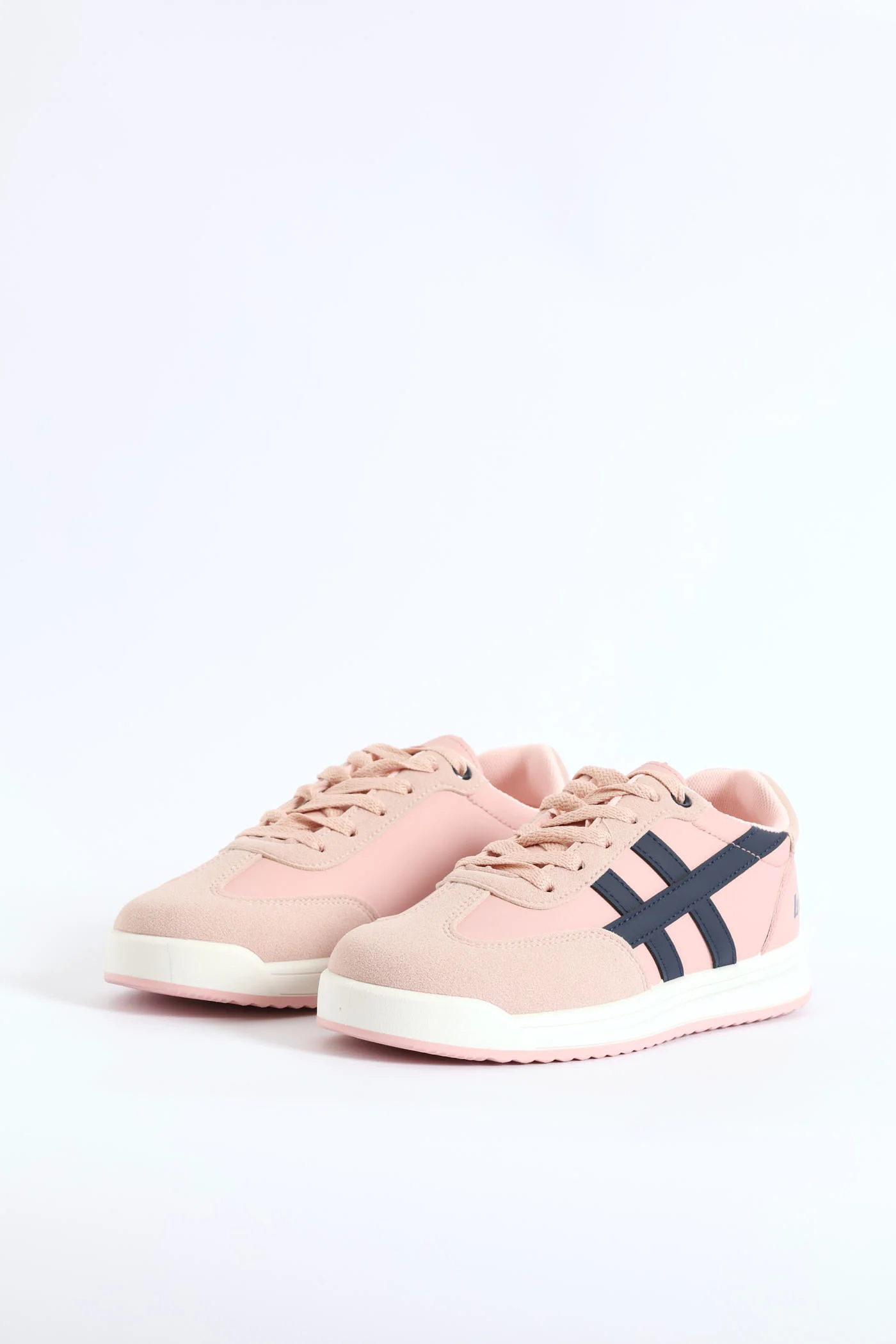 Toe Bumper Heel Print Lace Up Sneaker - Pink - Image 3
